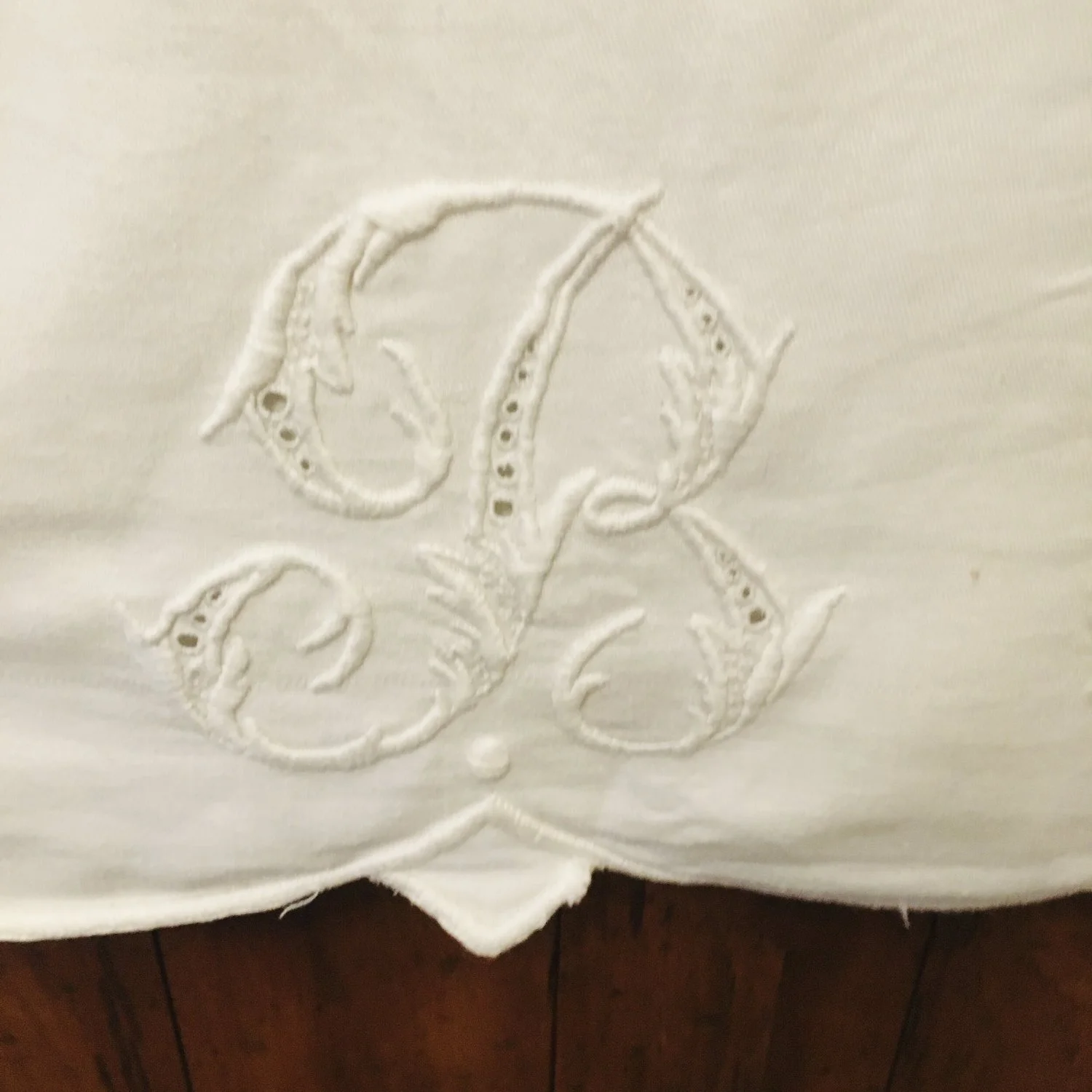 Embroidered Monogram "B"