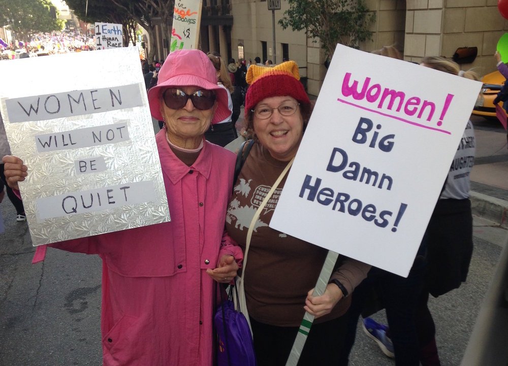  Lilian and Laurie at 2017 Women’s March in LA 
