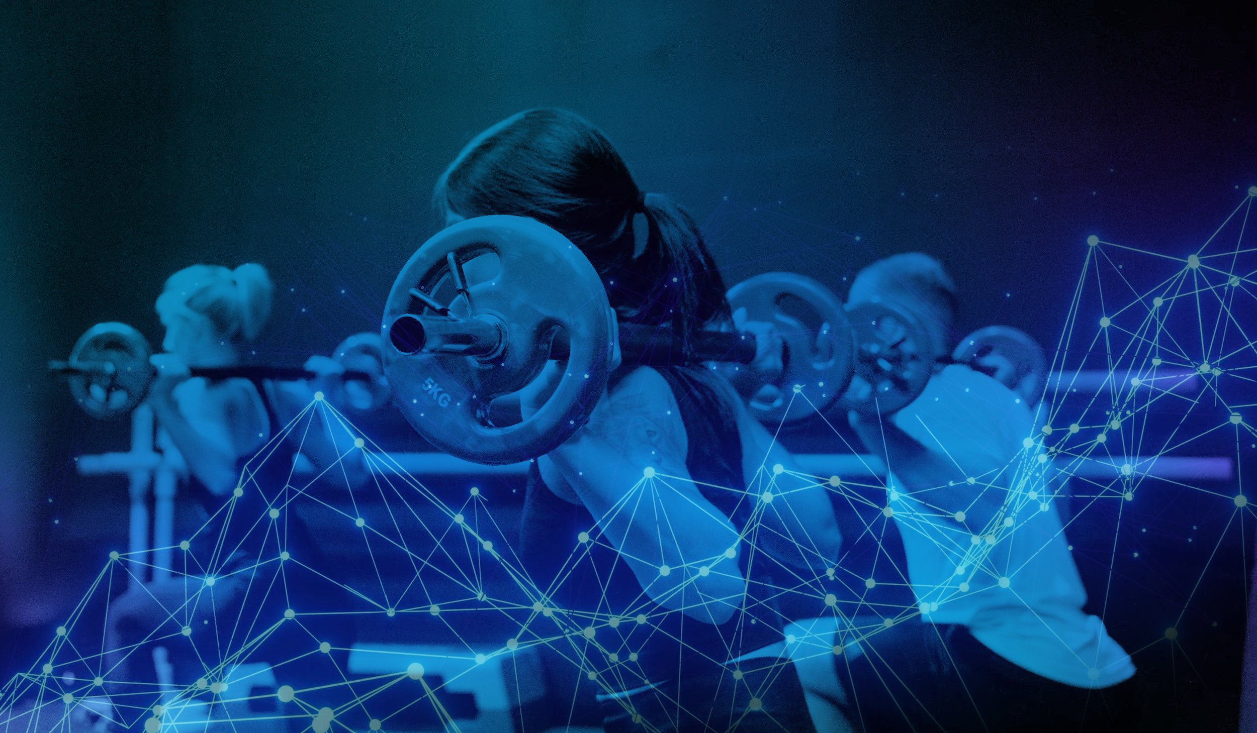 Fit people squatting weight with datapoints superimposed on them