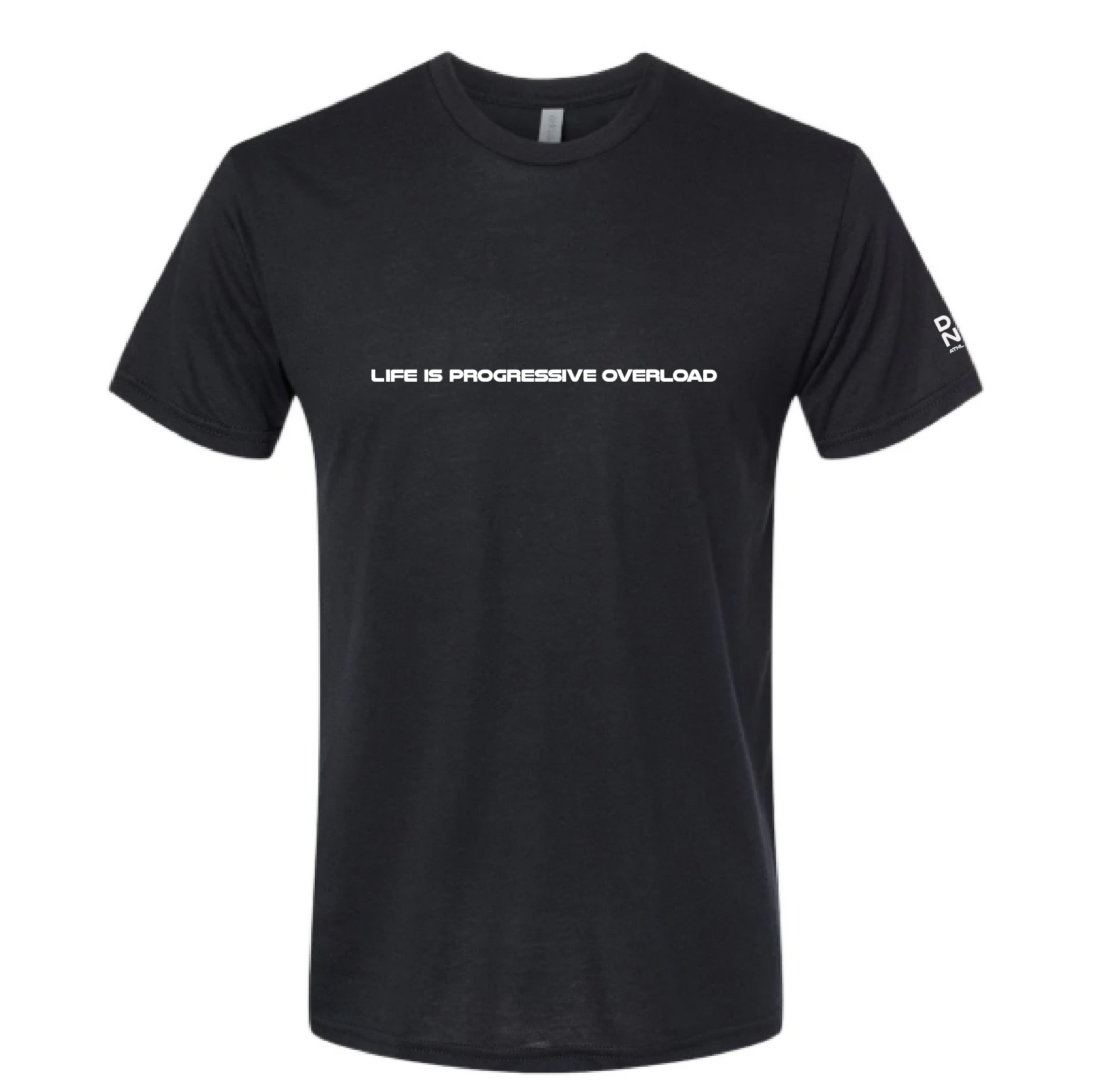 Life is Progressive Overload Male Tee | Black