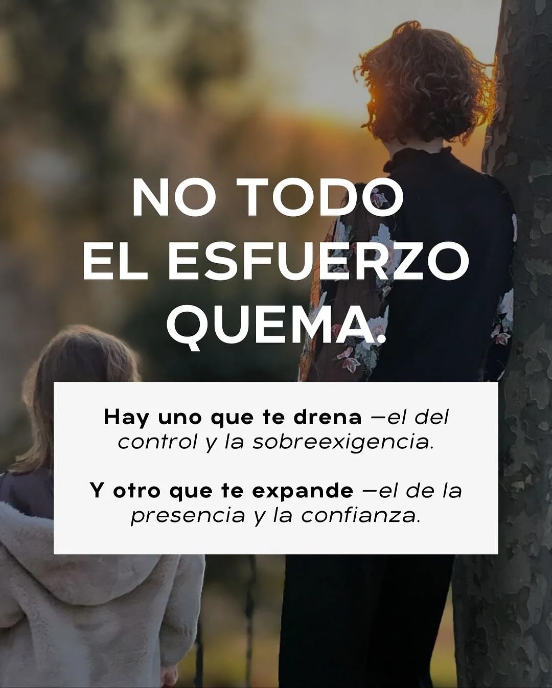 La mayor&iacute;a de las mujeres brillantes no se queman por cansancio.
 Se queman por sostener su vida desde un esfuerzo que no les pertenece.

El esfuerzo que nace del miedo se siente as&iacute;: tenso, controlador, lleno de &ldquo;deber&iacute;as&