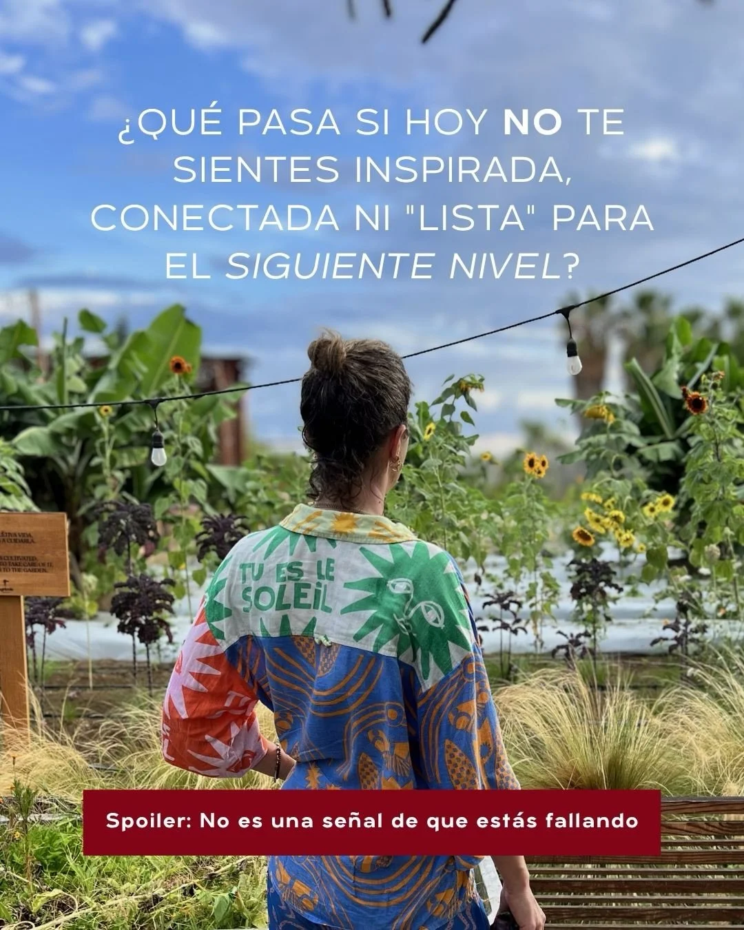 &iquest;Qu&eacute; pasa si hoy no estoy conectada con mis deseos? &iquest;Qu&eacute; pasa si no me siento inspirada?

Seguido me preguntan esto con un tono de urgencia, como si la falta de &ldquo;vibraci&oacute;n alta&rdquo; fuera a derrumbar lo que 