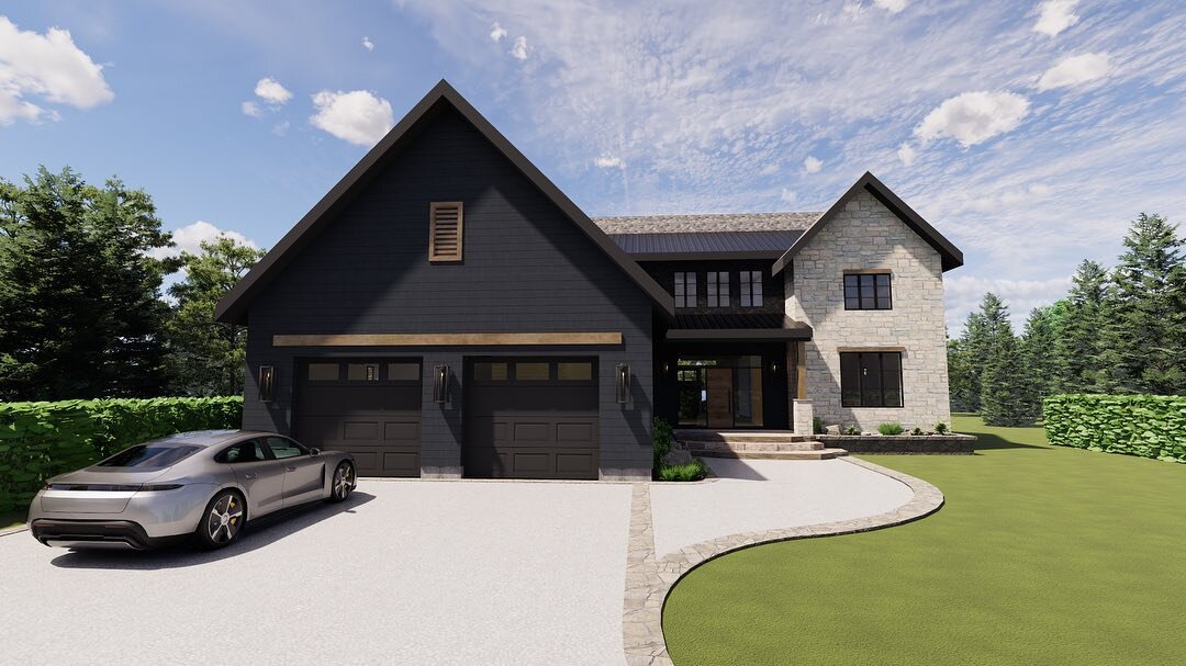 We are thrilled to share our latest custom new build design on lakefront property! We love the harmony between the warm and cold finishes and the seamless integration of indoor and outdoor living.☀️ 

Click the link in our bio to get in contact with 
