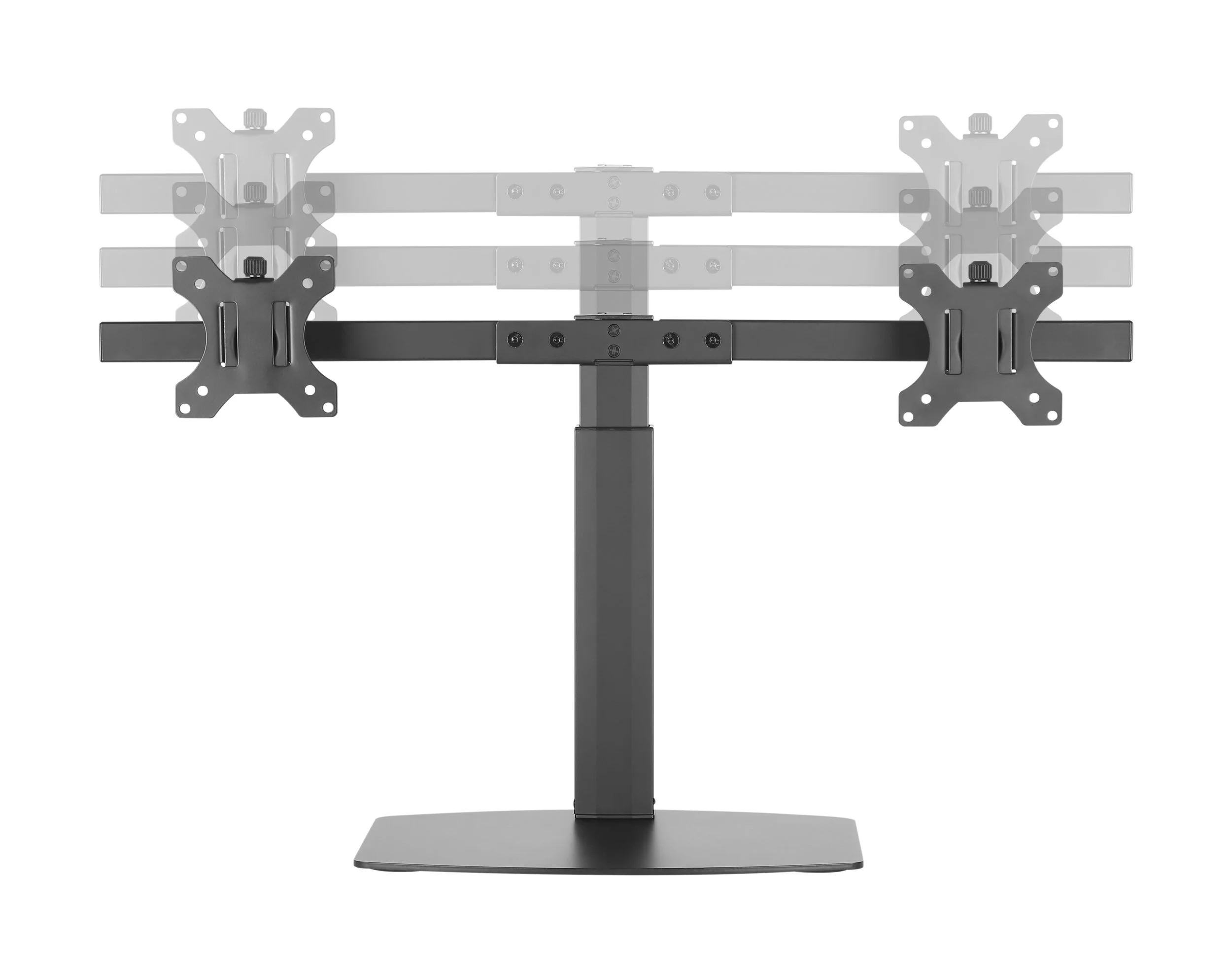 Dual Screen Pneumatic Vertical Lift Monitor Stand | 2EZH — Amer Mounts