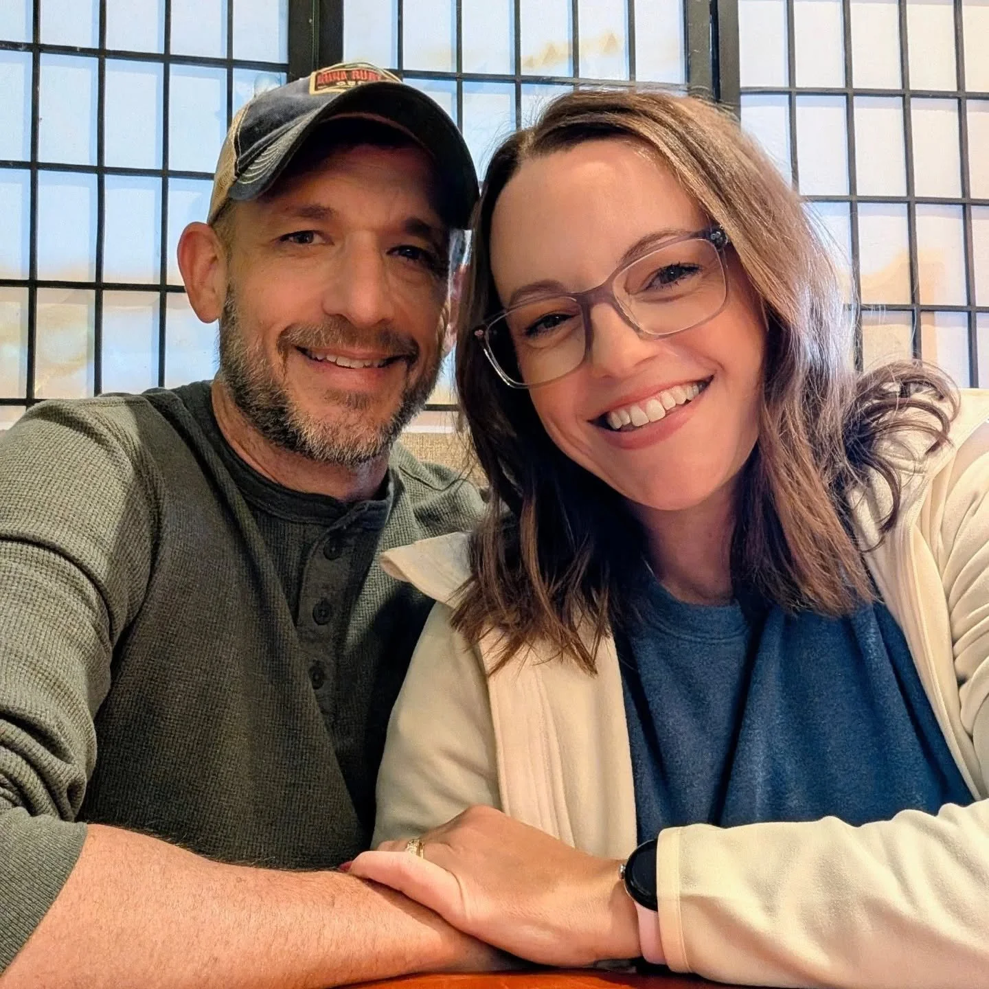 A stranger blessed us this evening on our date night. 🥰 Here's what happened:

We got to the restaurant and sat on opposite sides of the booth. I changed my mind and got up and sat next to my handsome man. I wanted to be closer to him. Also, we deci