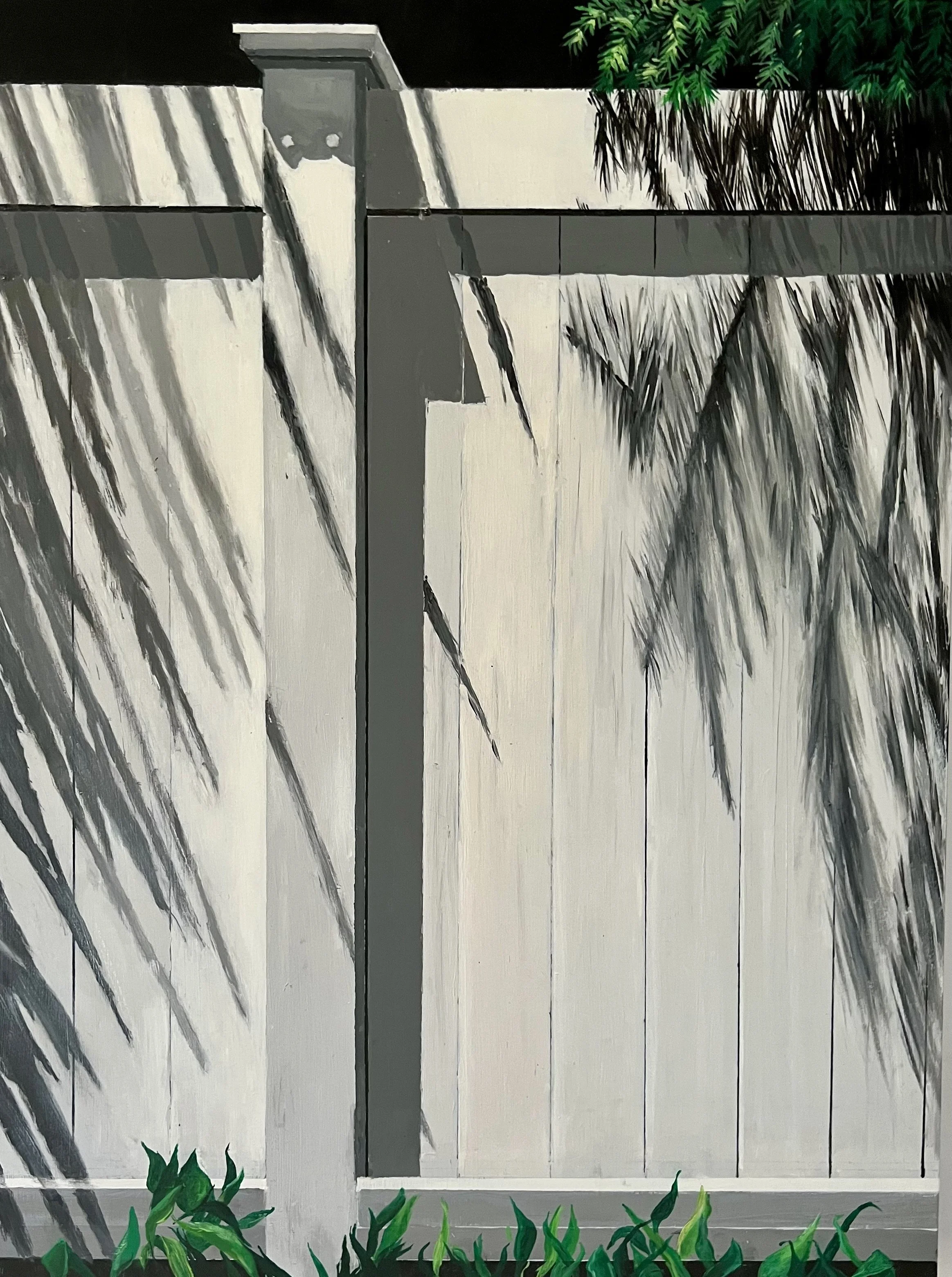 Cast Shadows of Josie's Fence 18" x 24" (oil on canvas).