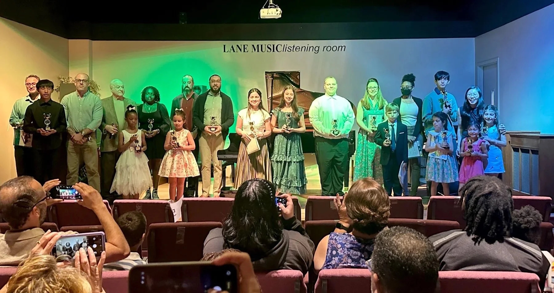 Group picture in one of the recital programs
