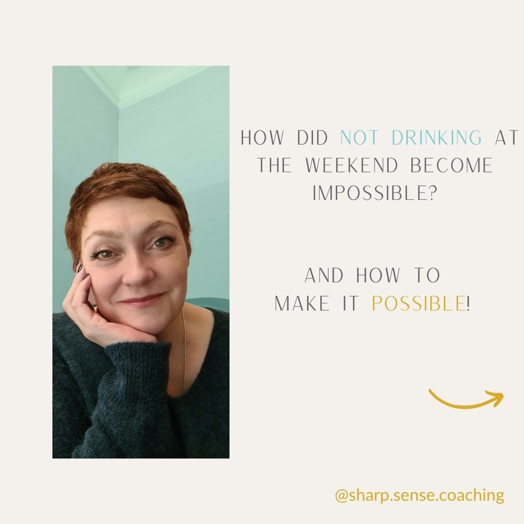 Do you promise yourself every Monday you'll have a weekend 'off' next weekend? Swearing blind all week, only to cave on Friday evening, is wearing you out. You're tired, stressed out and you need a reward for everything you have done all week. I get 