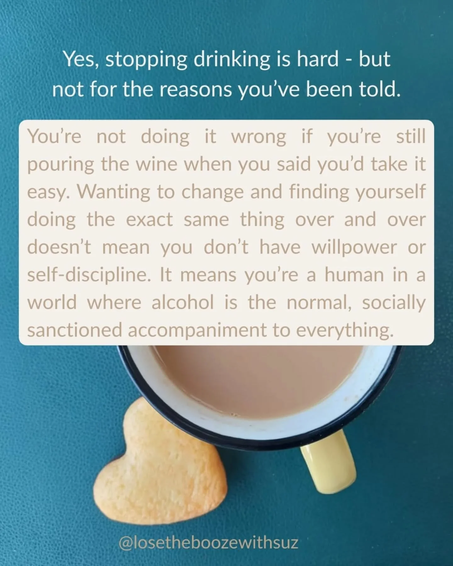 Here&rsquo;s the tea 🍵
There's no perfect way, and this'll never be perfect. Annoying, isn't it? 😀

You&rsquo;re not doing it wrong if you&rsquo;re still drinking even though you don&rsquo;t want to.

You&rsquo;re not doing it wrong if you understa