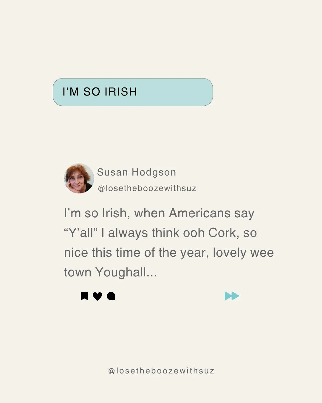 You can take the girl outa Ireland...

I'm still so Irish, if my leg was hanging off by a tendon I'd be grand. I'd have a cuppa tea and "offer it up." 😉 iykyk.

But one thing that doesn't make me any more - or any less - Irish? 
Drinking a