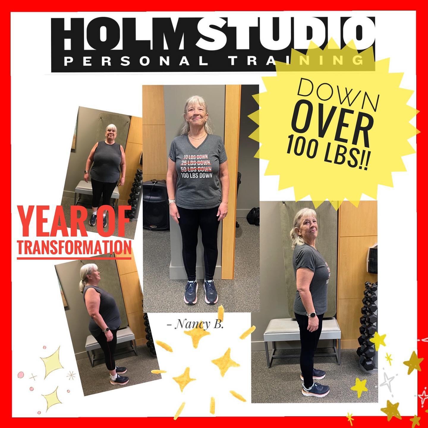 To say how incredibly proud we are of Nancy would be an understatement. 

Nancy has worked tirelessly this past year for these incredible results. Nancy shows up consistently ready to give her all. 

Thanks Nancy for being an inspiration to us, your 