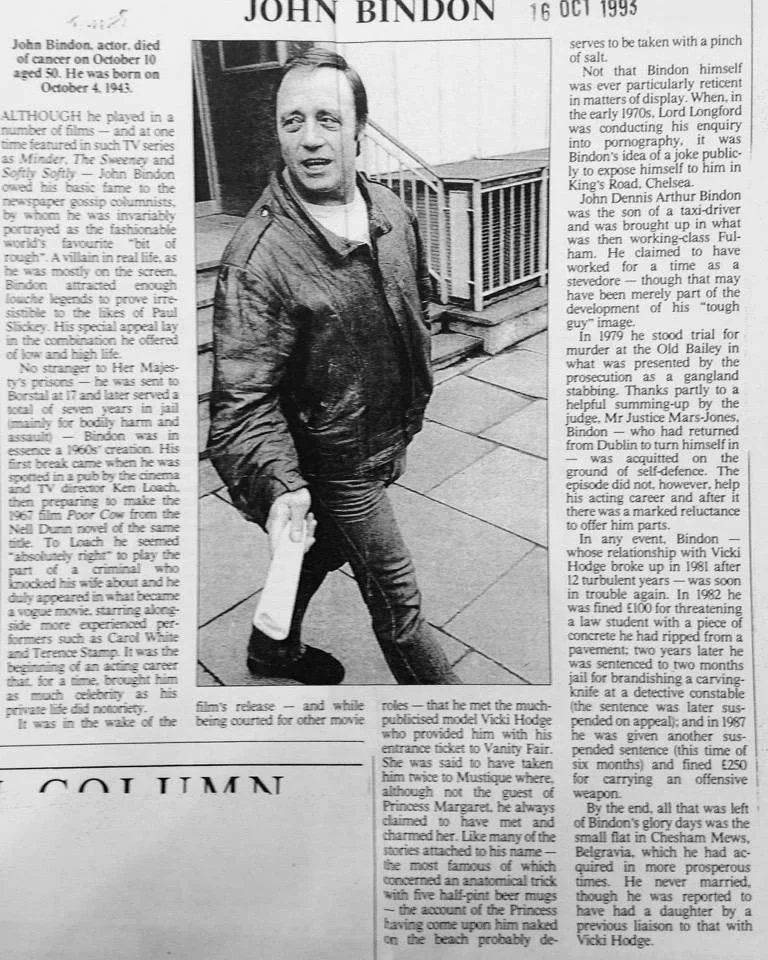 John Bindon Obituary.JPG