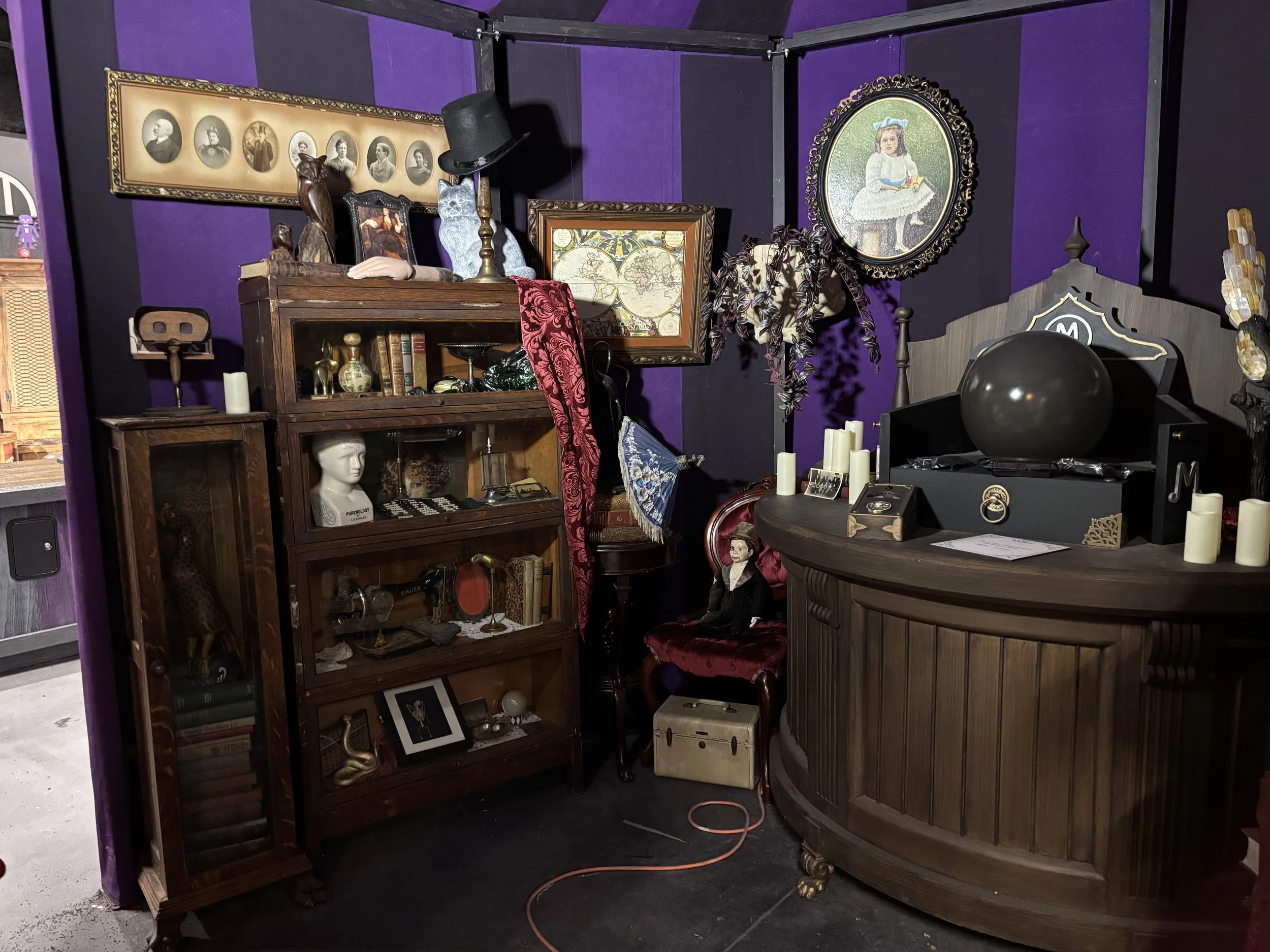 Set Decoration for Netflix House Philadelphia's Wednesday: Eve Of The Outcasts Experience