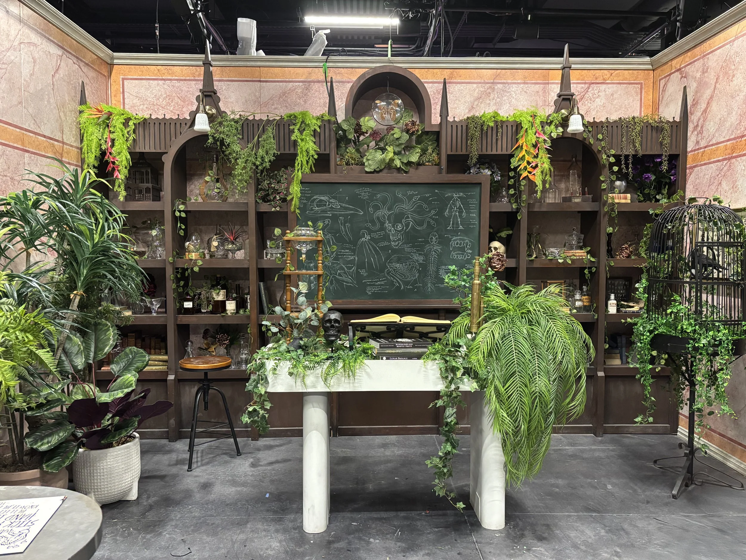 Set Decoration for Netflix House Philadelphia's Wednesday: Eve Of The Outcasts Experience