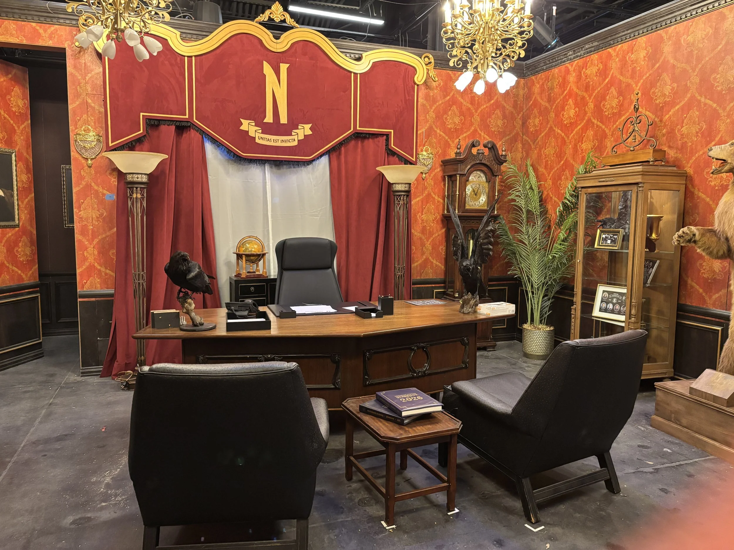 Set Decoration for Netflix House Philadelphia's Wednesday: Eve Of The Outcasts Experience