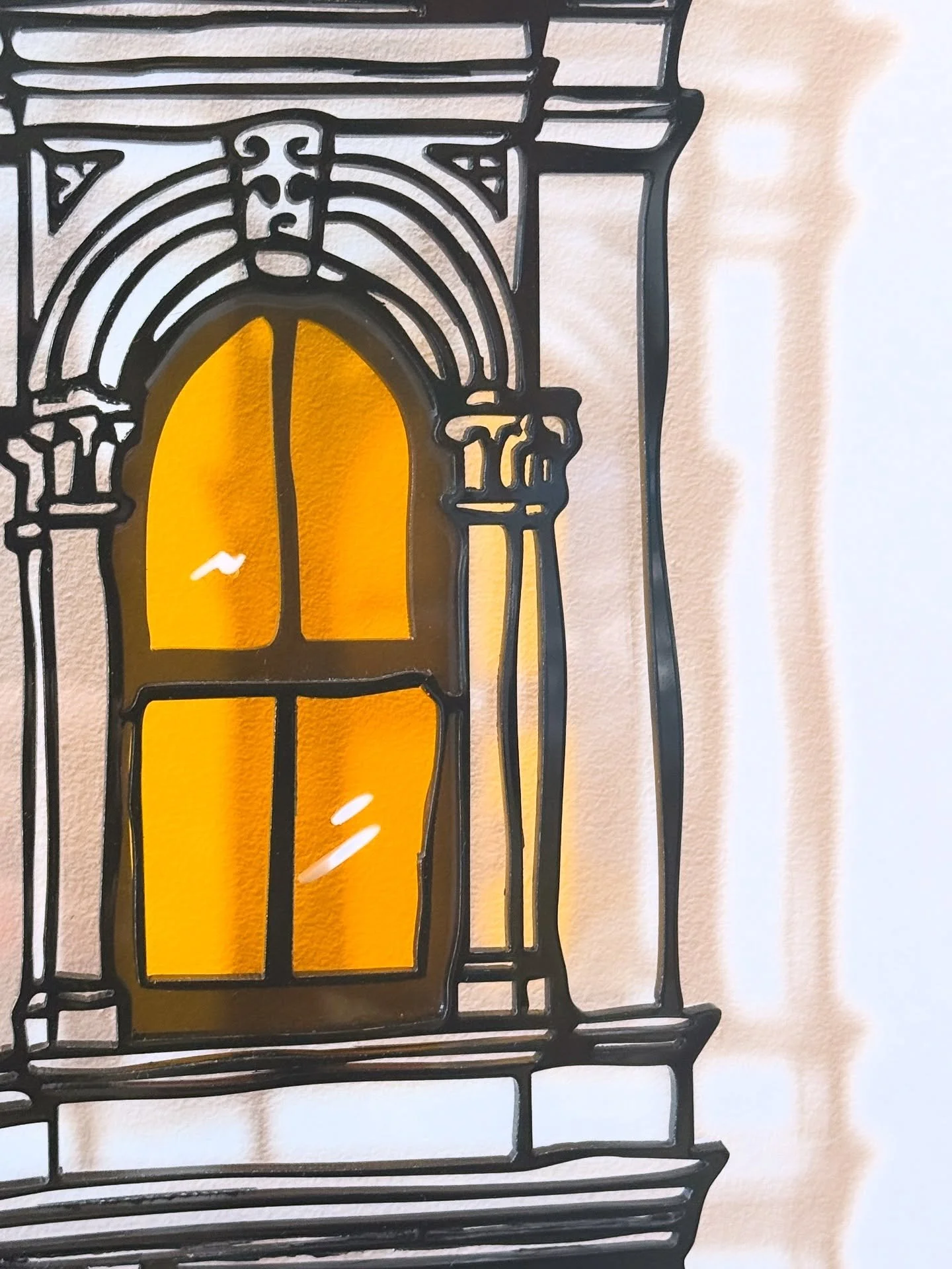 Sunshine came softly through me window today ☀️ 
A sneak peek at new works for @artintheparknz