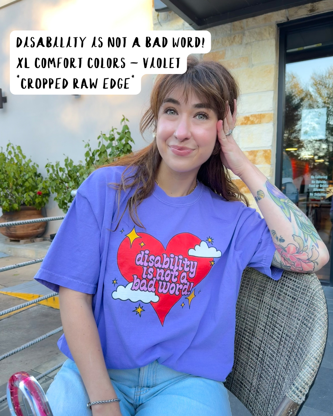 DISABILITY IS NOT A BAD WORD (XL - COMFORT COLORS)