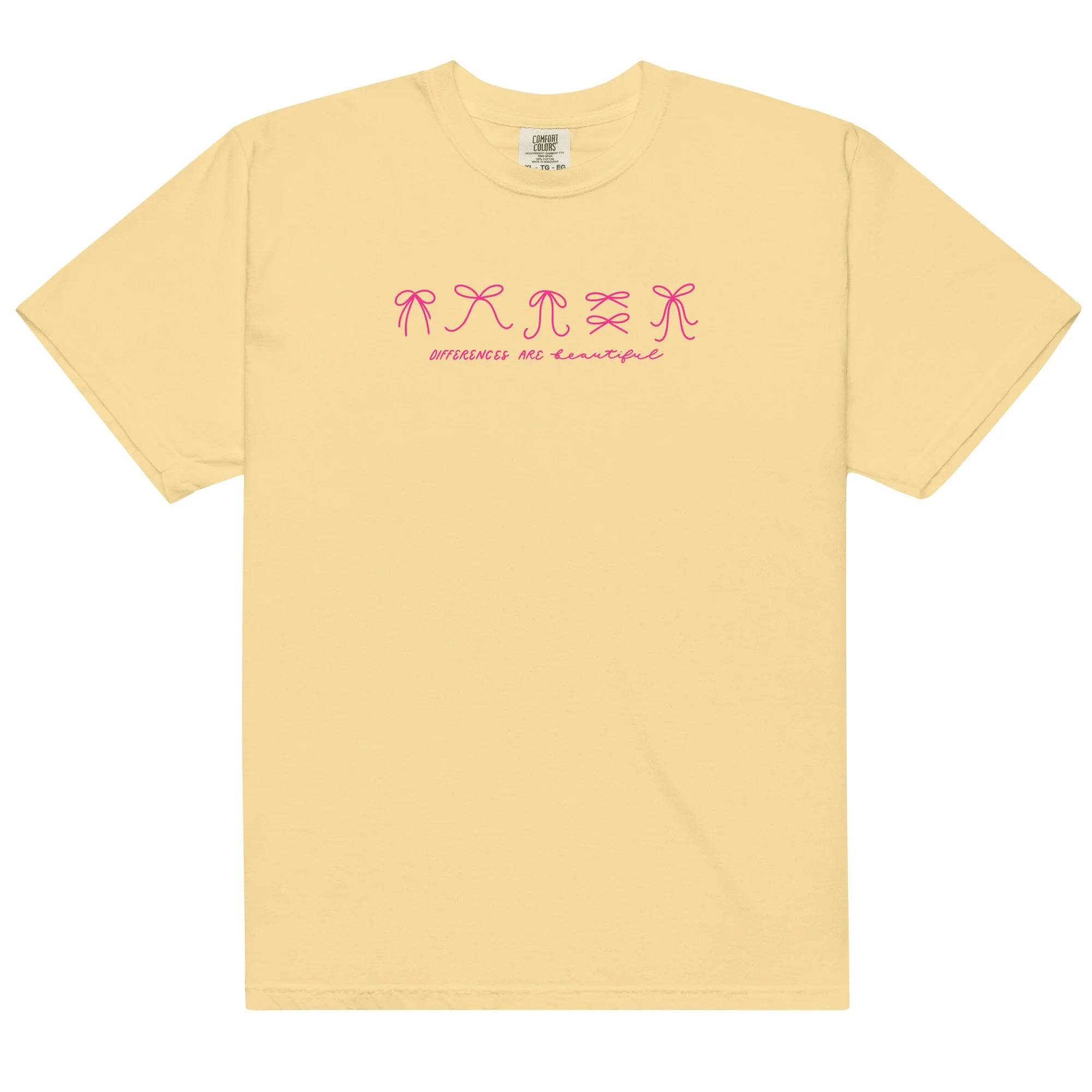 differences are beautiful (pink) - comfort colors