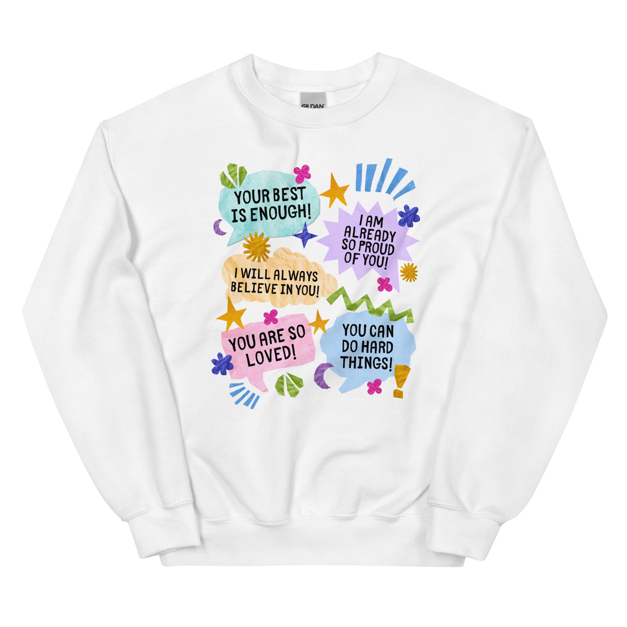 test day affirmations! - *gildan* sweatshirt