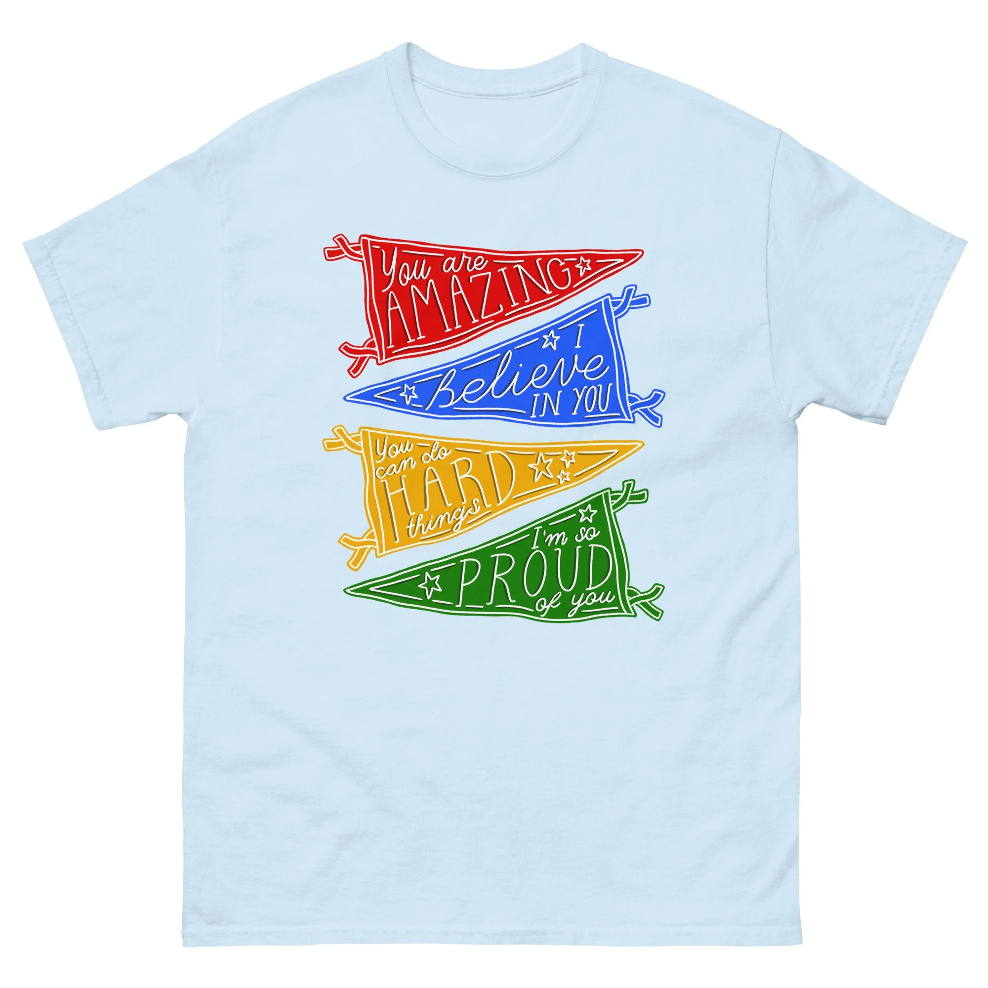 pennant flag affirmations! - gildan