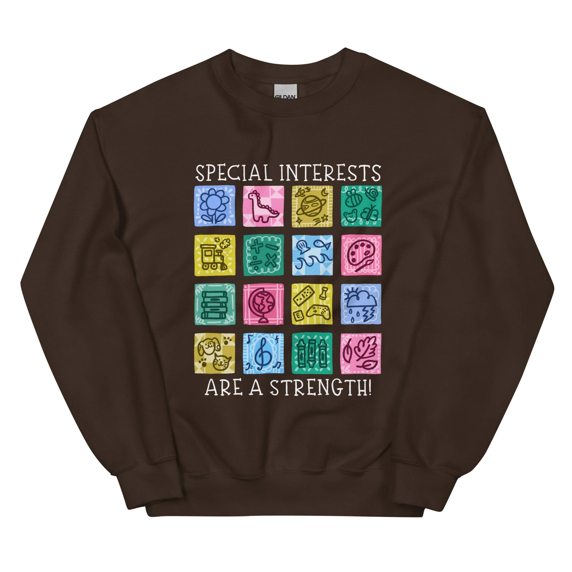 special interests are a strength! - gildan sweatshirt