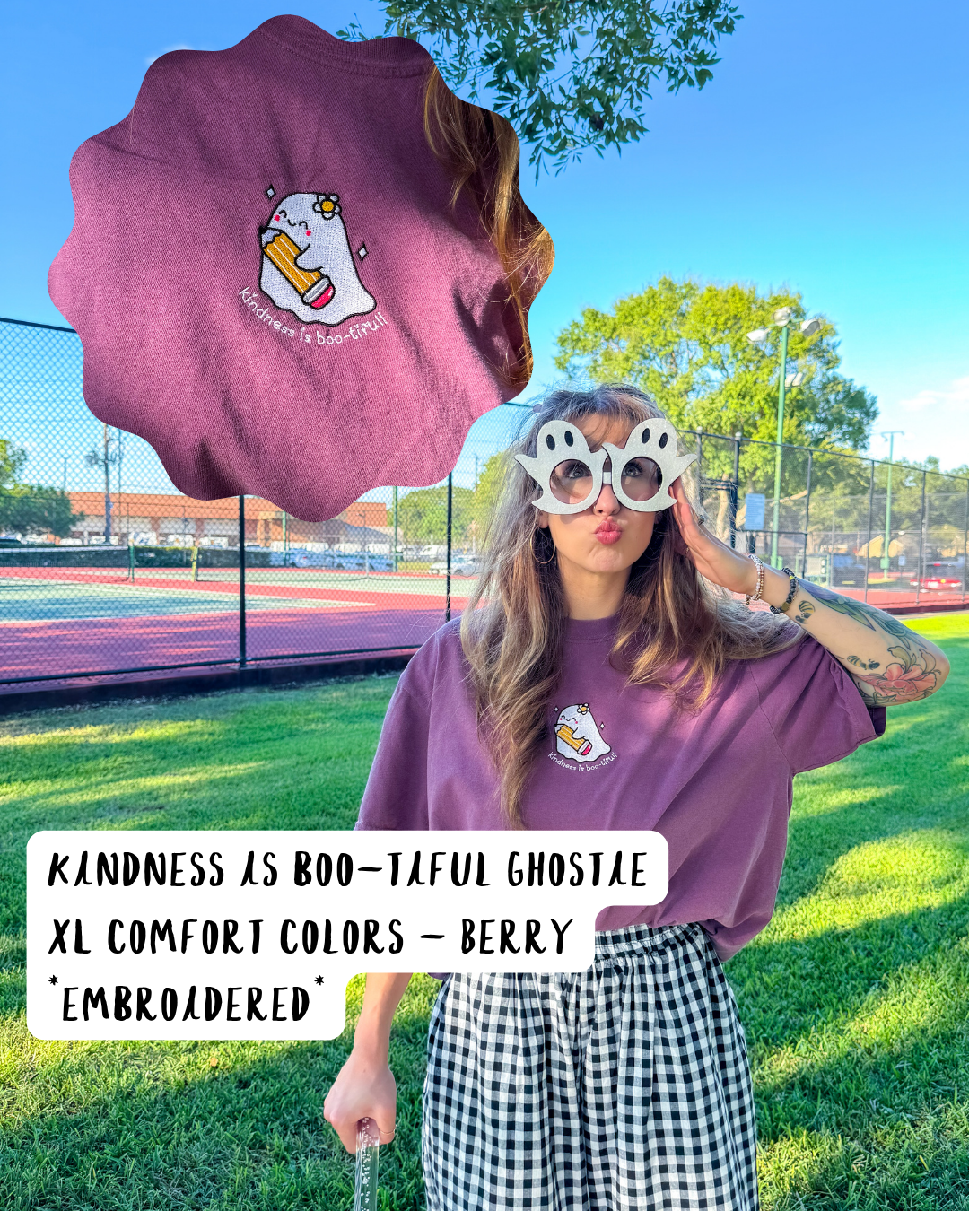 KINDNESS IS BOO-TIFUL GHOSTIE (XL - COMFORT COLORS)