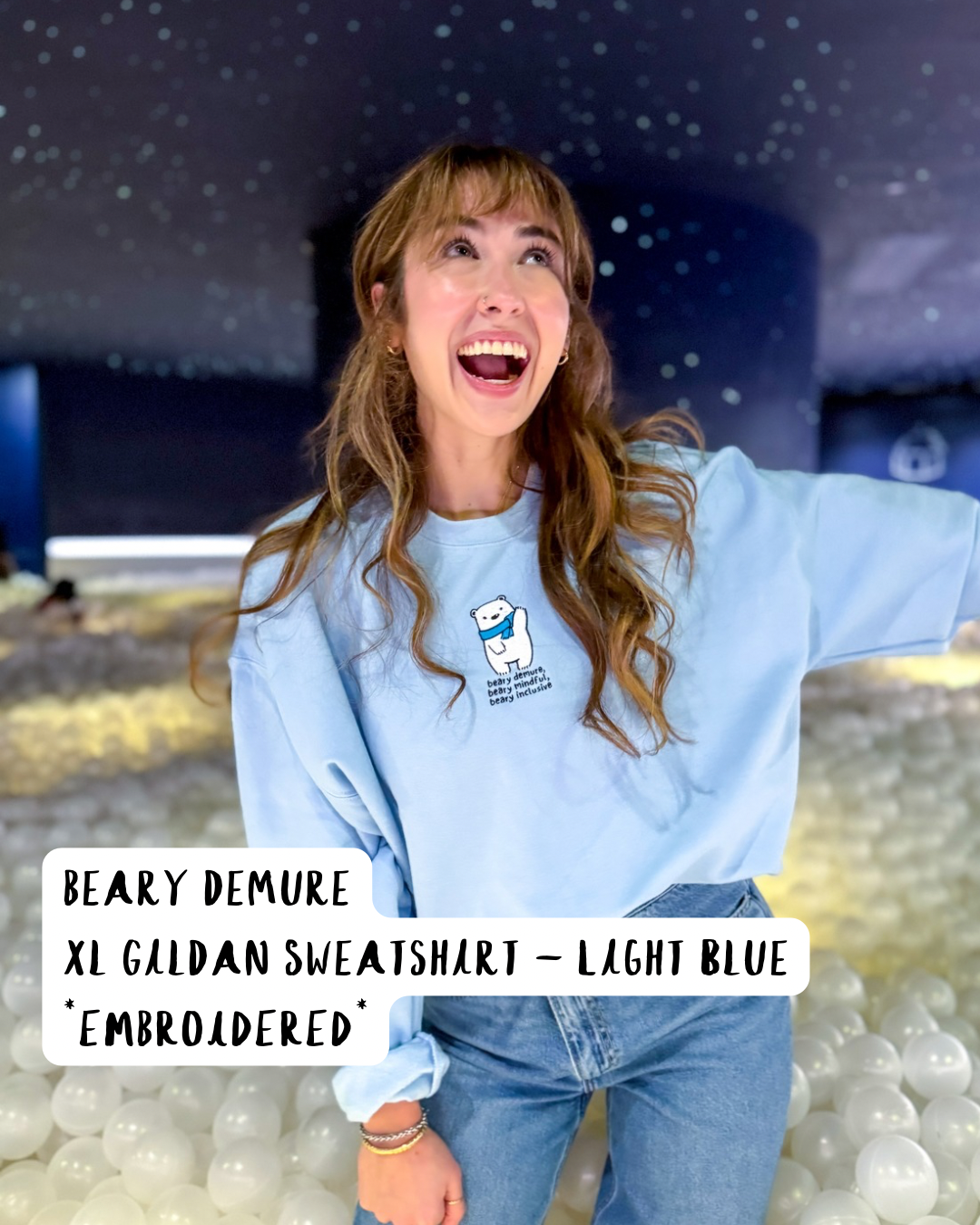BEARY DEMURE (XL - GILDAN SWEATSHIRT)