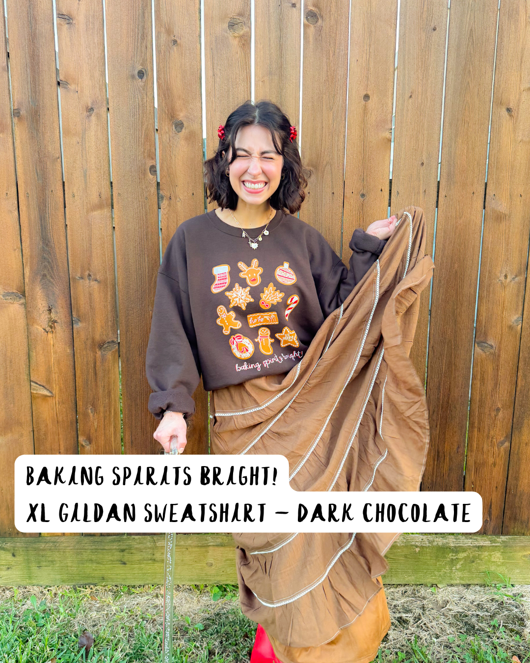 Baking spirits bright! (XL - Gildan sweatshirt)