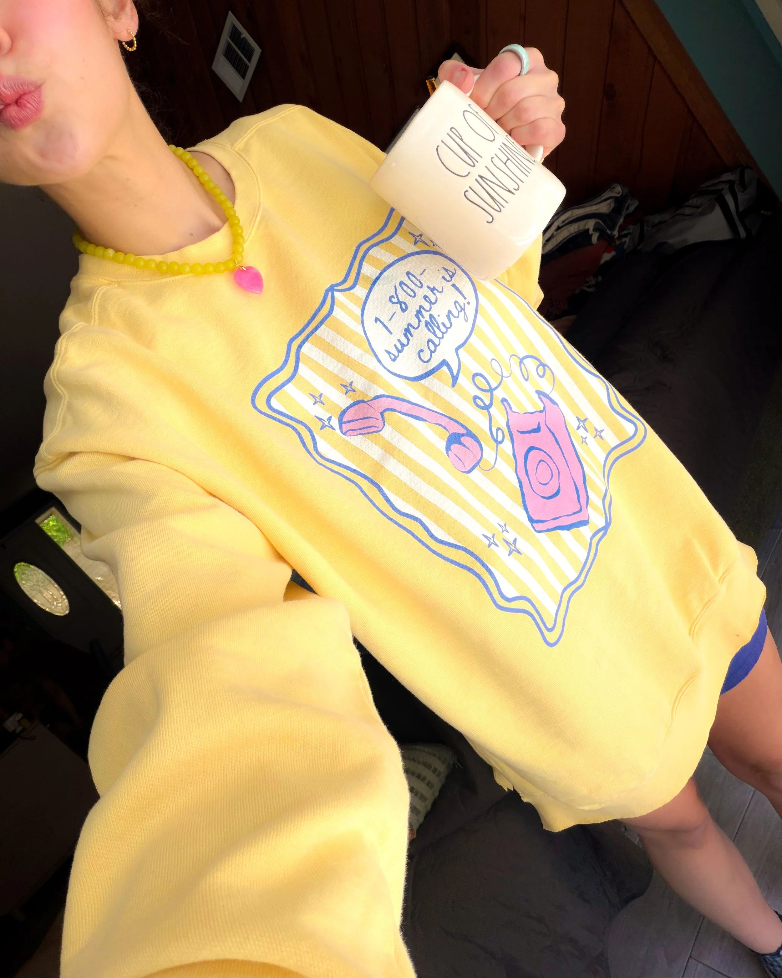 summer is calling! - comfort colors sweatshirt