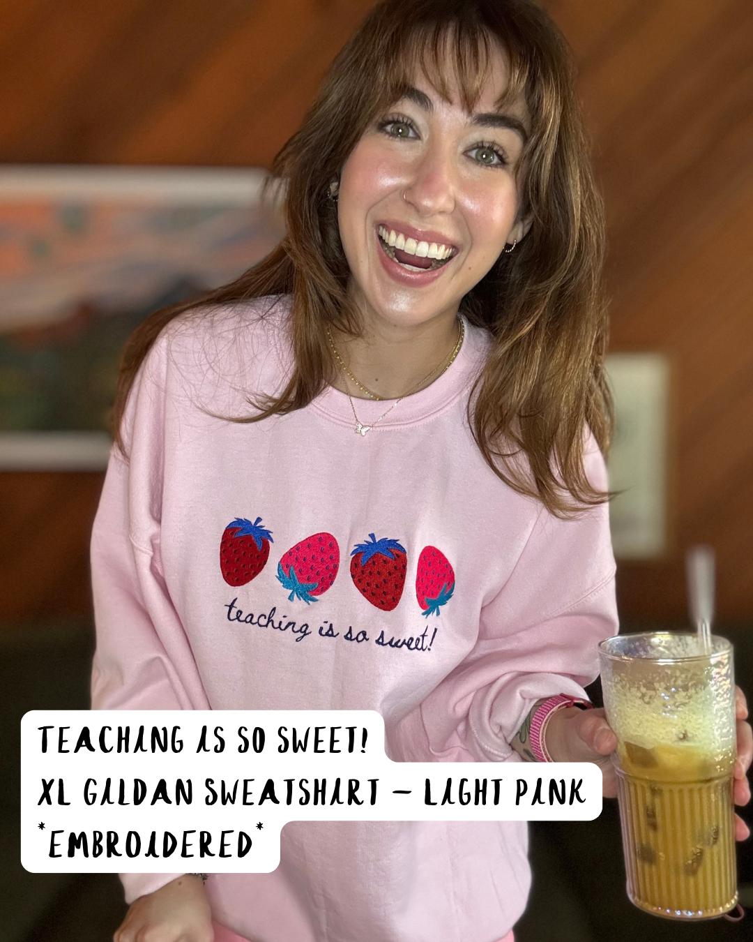 TEACHING IS SO SWEET (XL - GILDAN SWEATSHIRT)