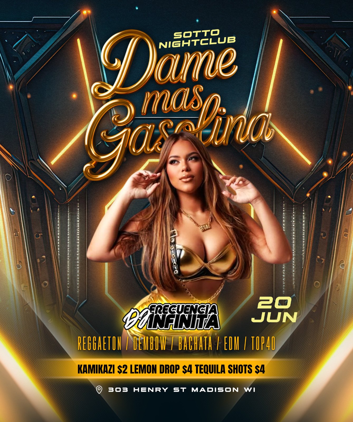 Dame Mas Gasolina w/ DJ Frecuencia Infinita