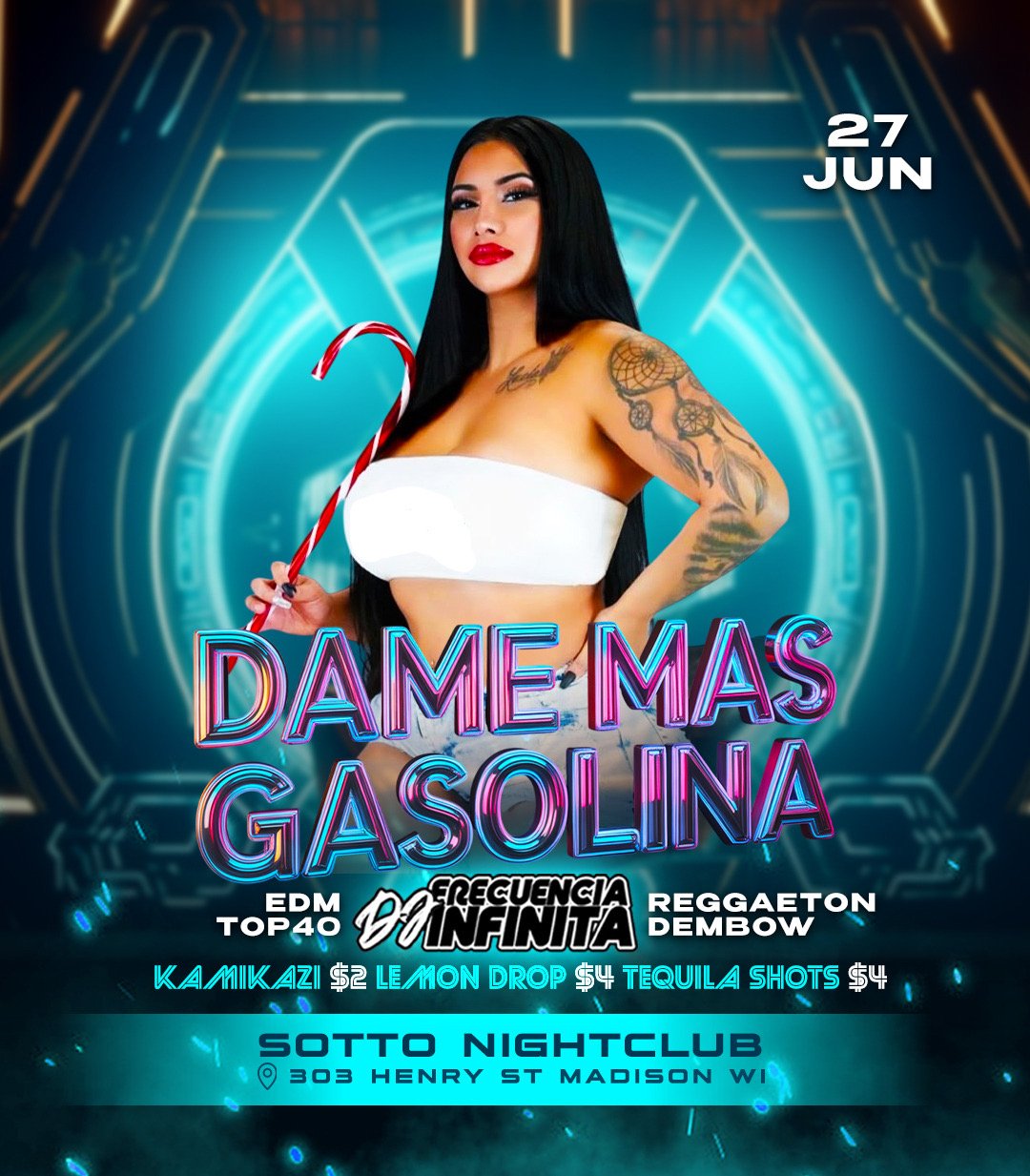 Dame Mas Gasolina w/ DJ Frecuencia Infinita