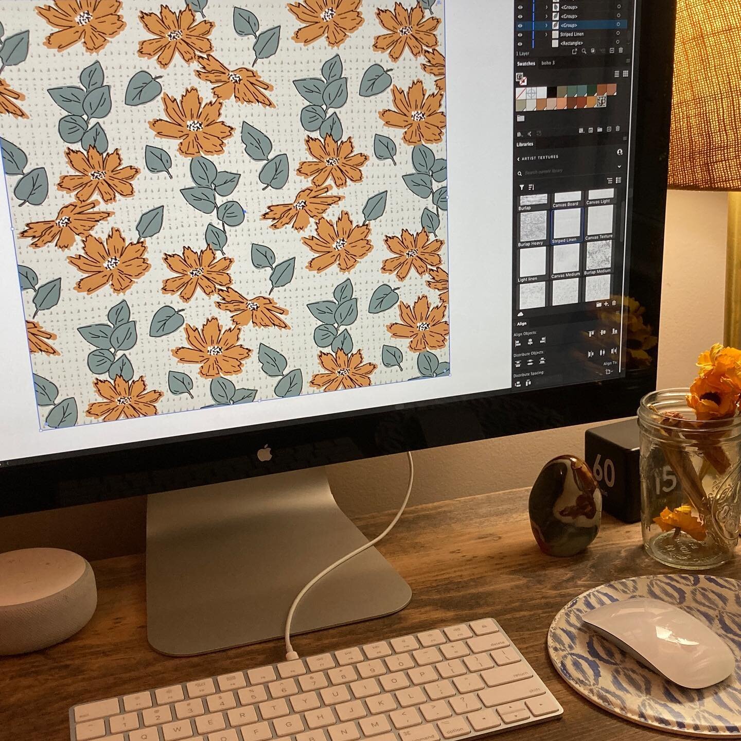 Autumn Summer collection came together just nicely. 

Loving the color palette for this collection and the process has been fun. Enjoying sketching over color, it adds a little something. And of course I just love texture. If your artwork is missing 