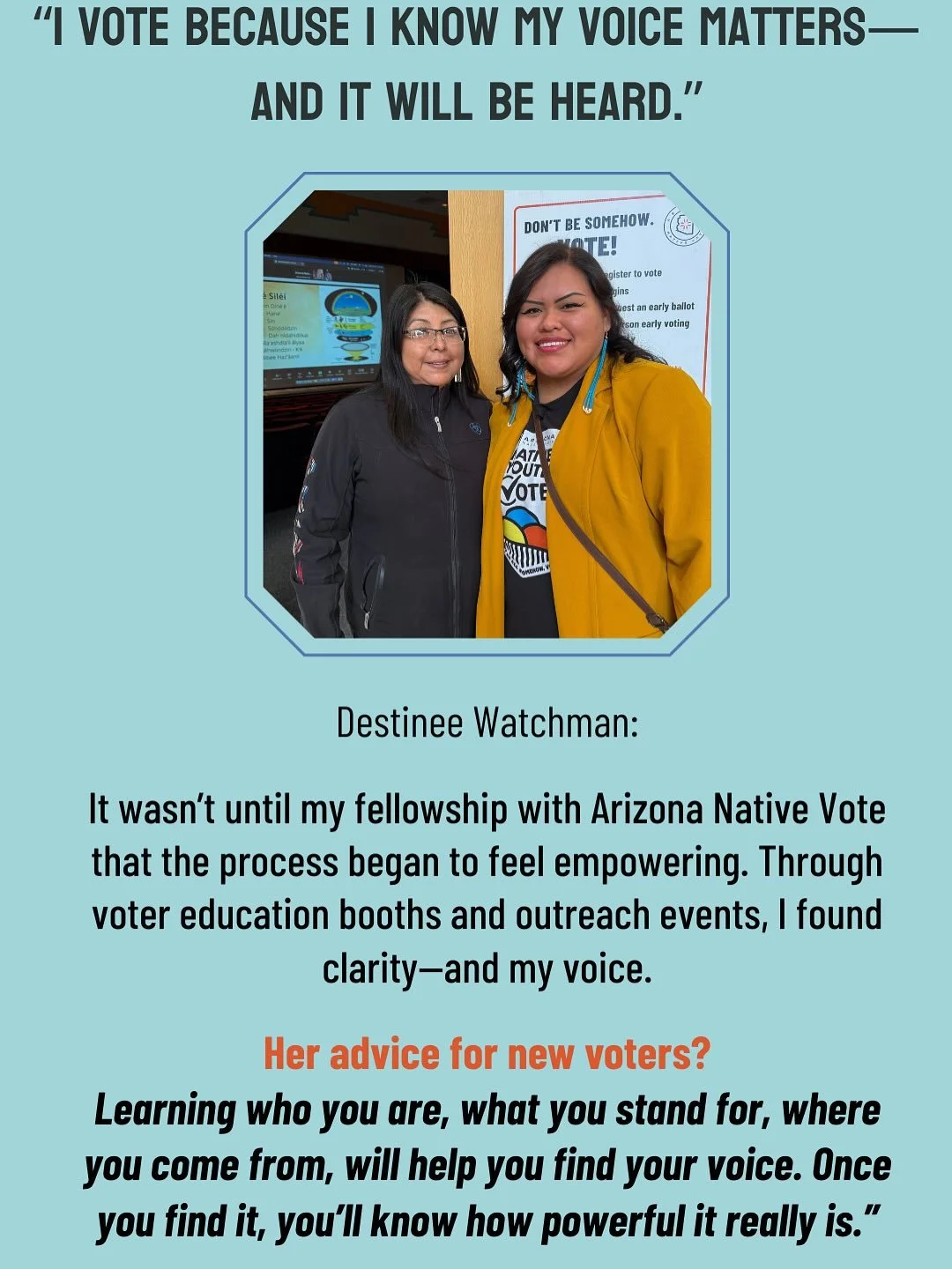 🪶Happy National Voter Registration Day! 🗳️

We have a lot to do, and to defend. 

✅Check your voter registration status at my.arizona.vote 

🤳🏽Register to vote here: https://azsos.gov/elections/voters/registering-vote