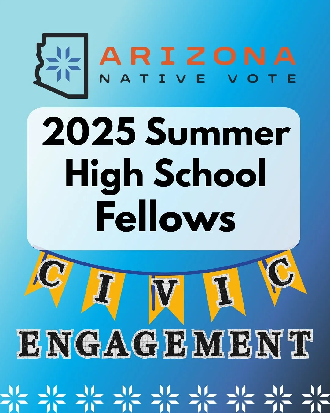 &ldquo;Young people who voted in 2024 were more likely to trust institutions like nonprofits, political parties, and even their peers and neighbors.&rdquo; - @civicyouth 

Thank you Arizona Native Vote High School Fellows for all your work this year!
