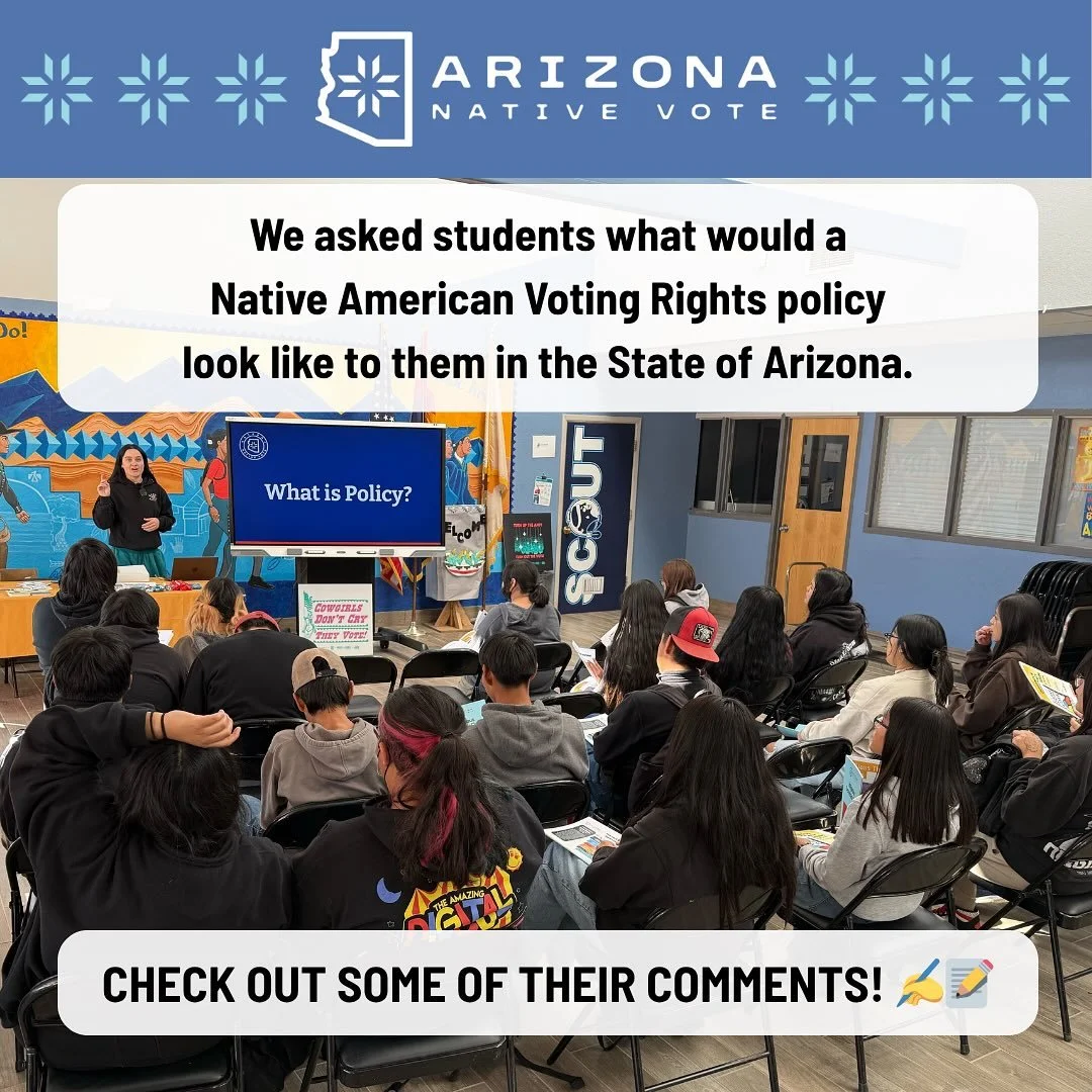 Native youth can lead &amp; shape policy. 👏🏽🪶
Check out what several of our Indigenous Democracy Class students have to say about voting rights. 

This democracy work is generational y&rsquo;all and they, we, got the energy. 🙌🏽

Happy Native Ame