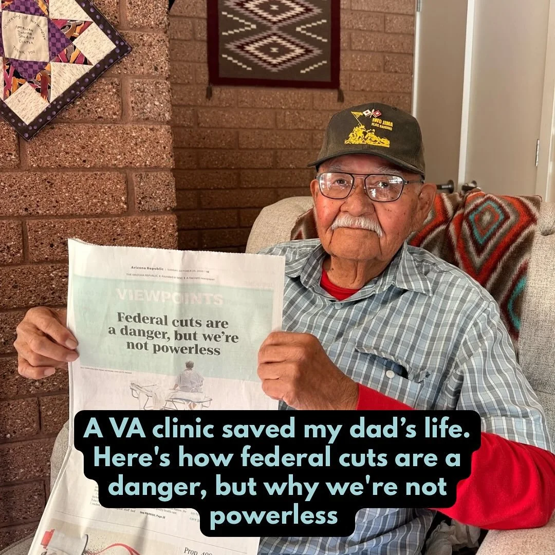 &ldquo;My father James, who is 82 years old, was driving from Kayenta on the Navajo Nation to Tuba City, which is well over an hour drive one way and two-plus hours roundtrip. He heard on the radio that a VA mobile health unit would be set up near Sh