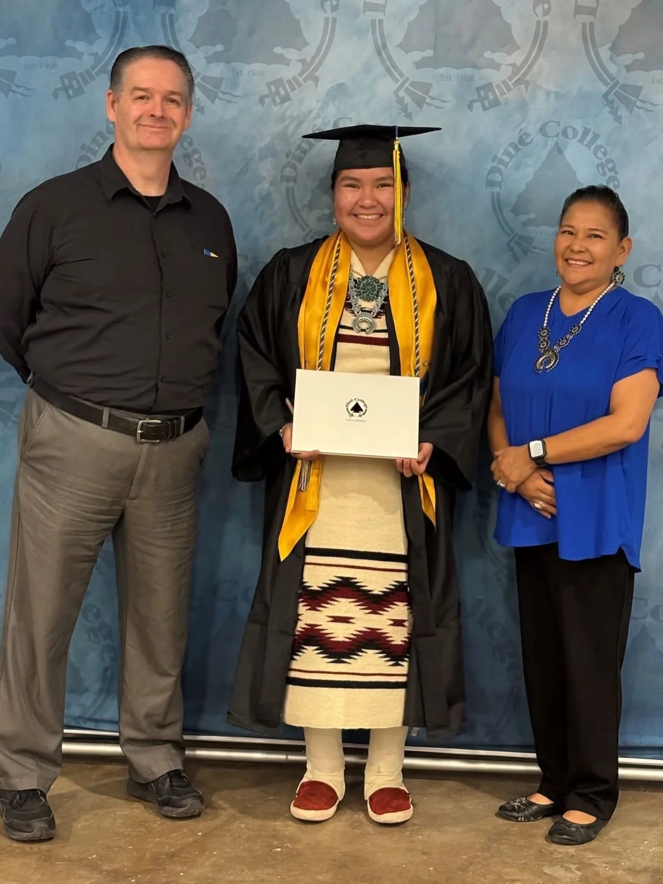 Congratulations graduates! Public servants in the making. Starr Joe, Navajo Nation, and Cody Elliott, Navajo Nation, are alums of our Arizona Native Vote High School and College Civic Fellowship. Continue to uplift community. You&rsquo;re an inspirat