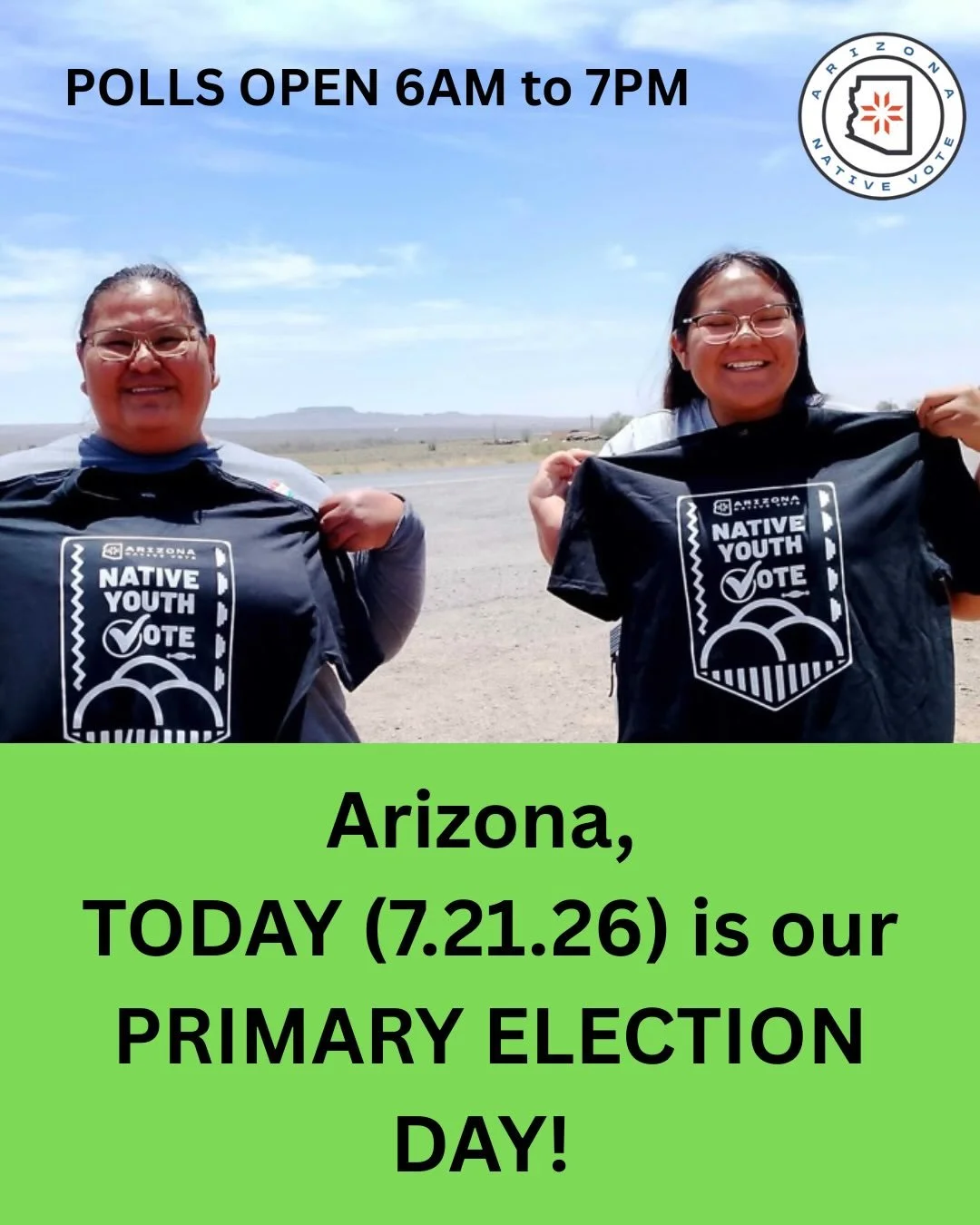 Polls are open! 💈🎣🫛🗳️ You got this. WE got this. 👊🏽
Happy Primary Election Day. #swipeleft 

Visit your county election website for your voting location or nearest vote center: 
📍Apache County Voting Locations: https://www.apachecountyaz.gov/2