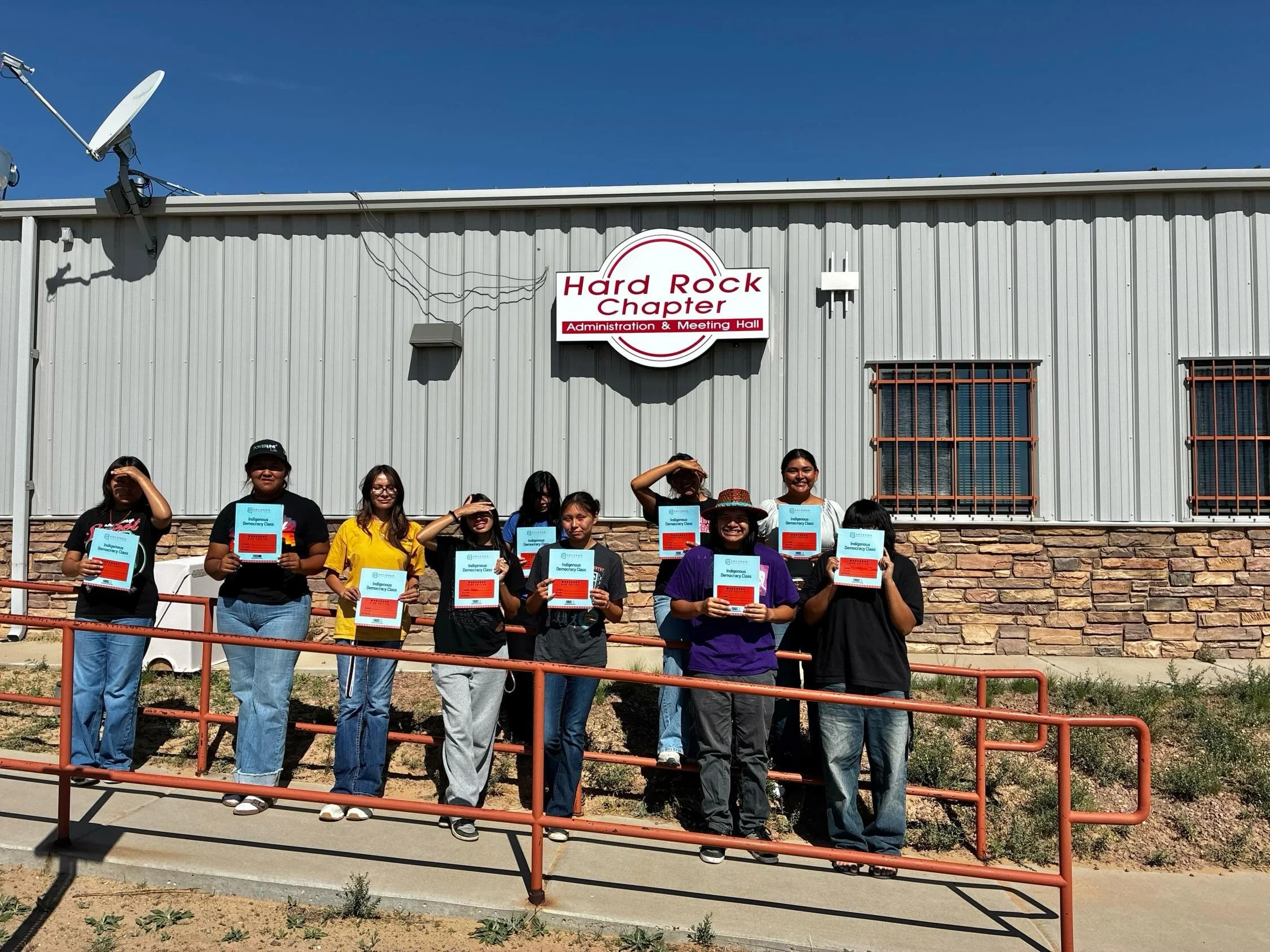 Ah&eacute;hee&rsquo; Hard Rock Chapter House Summer Youth Employment! &ldquo;Our #AZNativeVote Indigenous Democracy Class &amp; workshop brought young people together from Navajo and Hopi to learn more about the state voter registration process and o