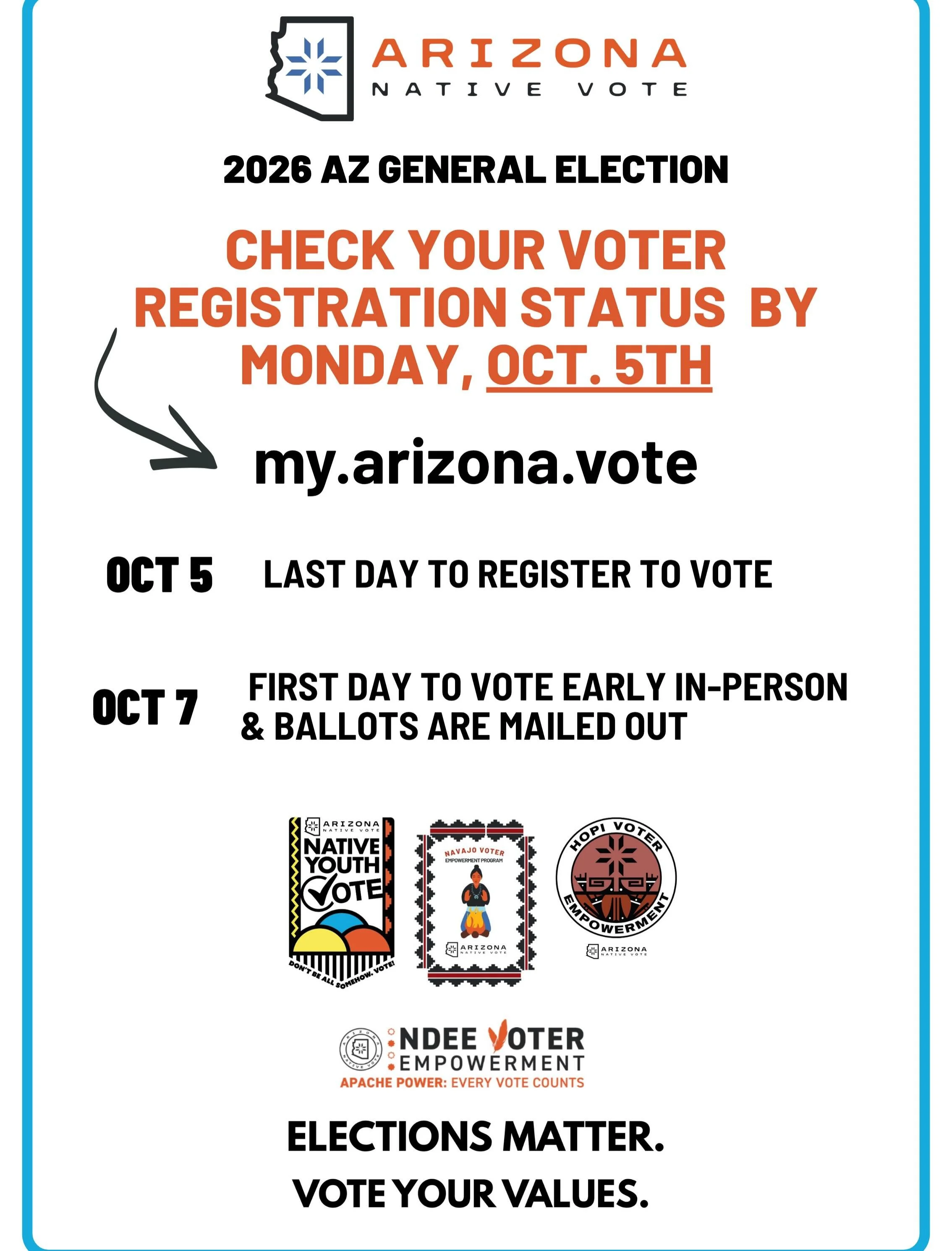 Every vote counts! 🗳️In AZ, elections can be won or lost by less than 280 votes. We&rsquo;re making sure everyone is eligible &amp; can successfully cast their ballot for local, state, and federal offices. Including the 🎱 state-wide ballot initiati