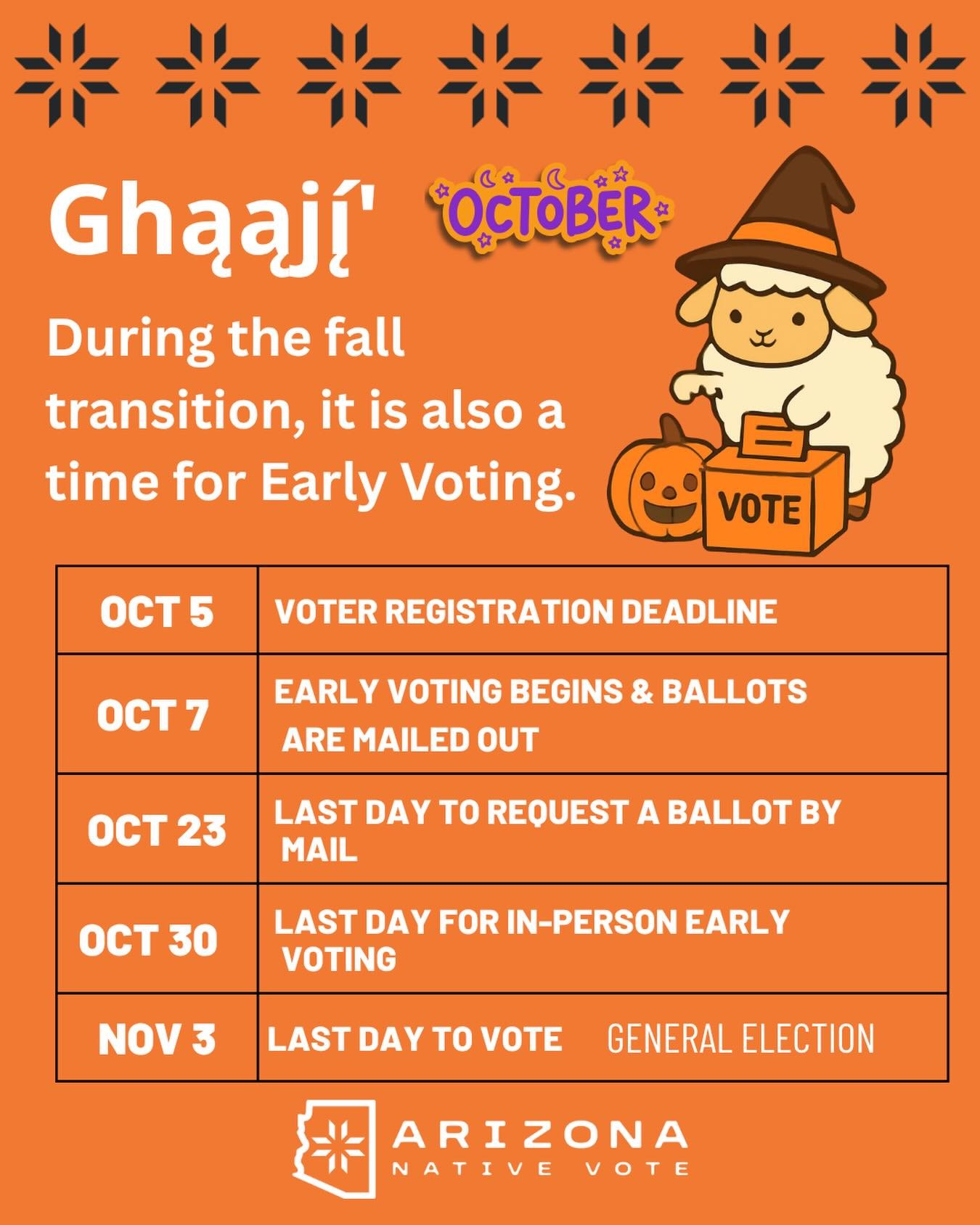 5️⃣days left to register to vote. ⏰👻🎃🌒
Then we vote! VOTE EARLY. VOTE EARLY. VOTE EARLY.