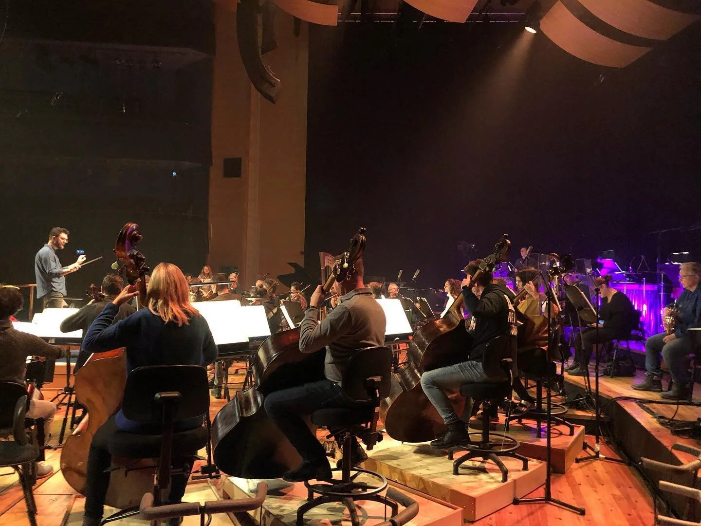 Hj&auml;lper Surte med ljud &aring;t @annikanorlinsta och @norrkopingsymph. #Monitortekniker #allenheathdlive #austrianaudio