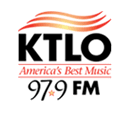 KTLO 97.9 FM logo with tagline 'America's Best Music'