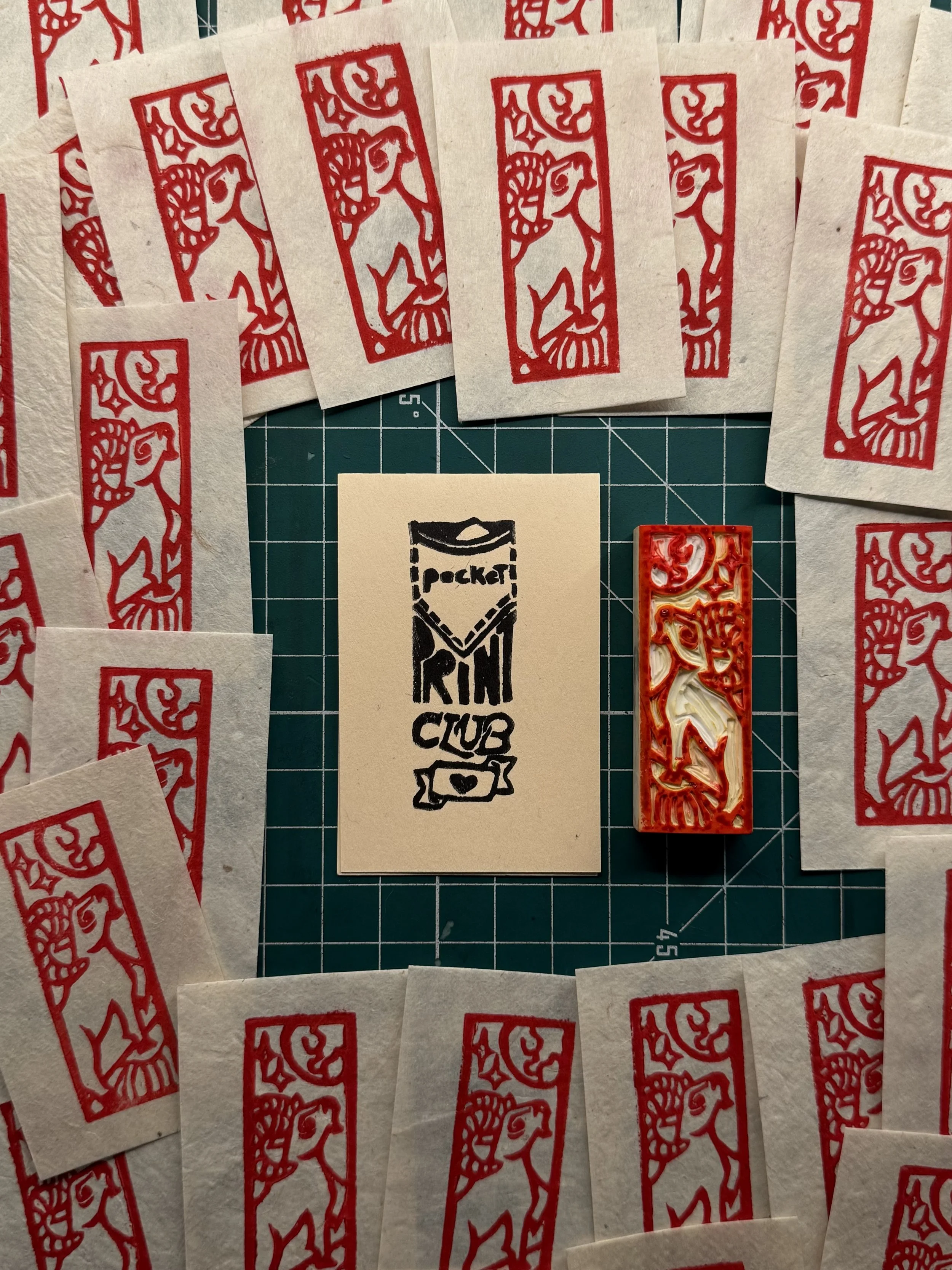Lucky Goat Pocket Print