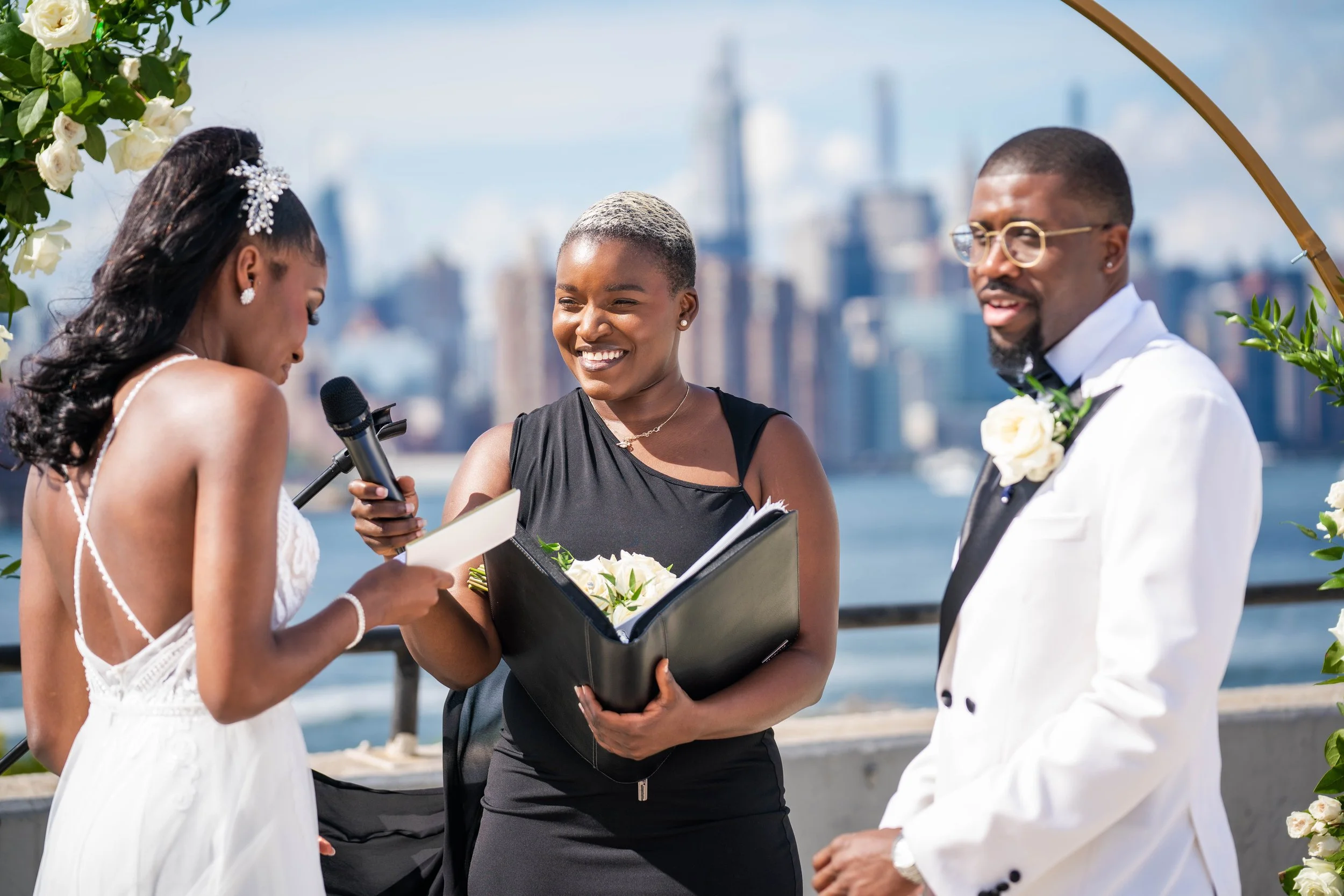 Award Winning Black Wedding Officiant in NYC Robyn Ashley Weddings
