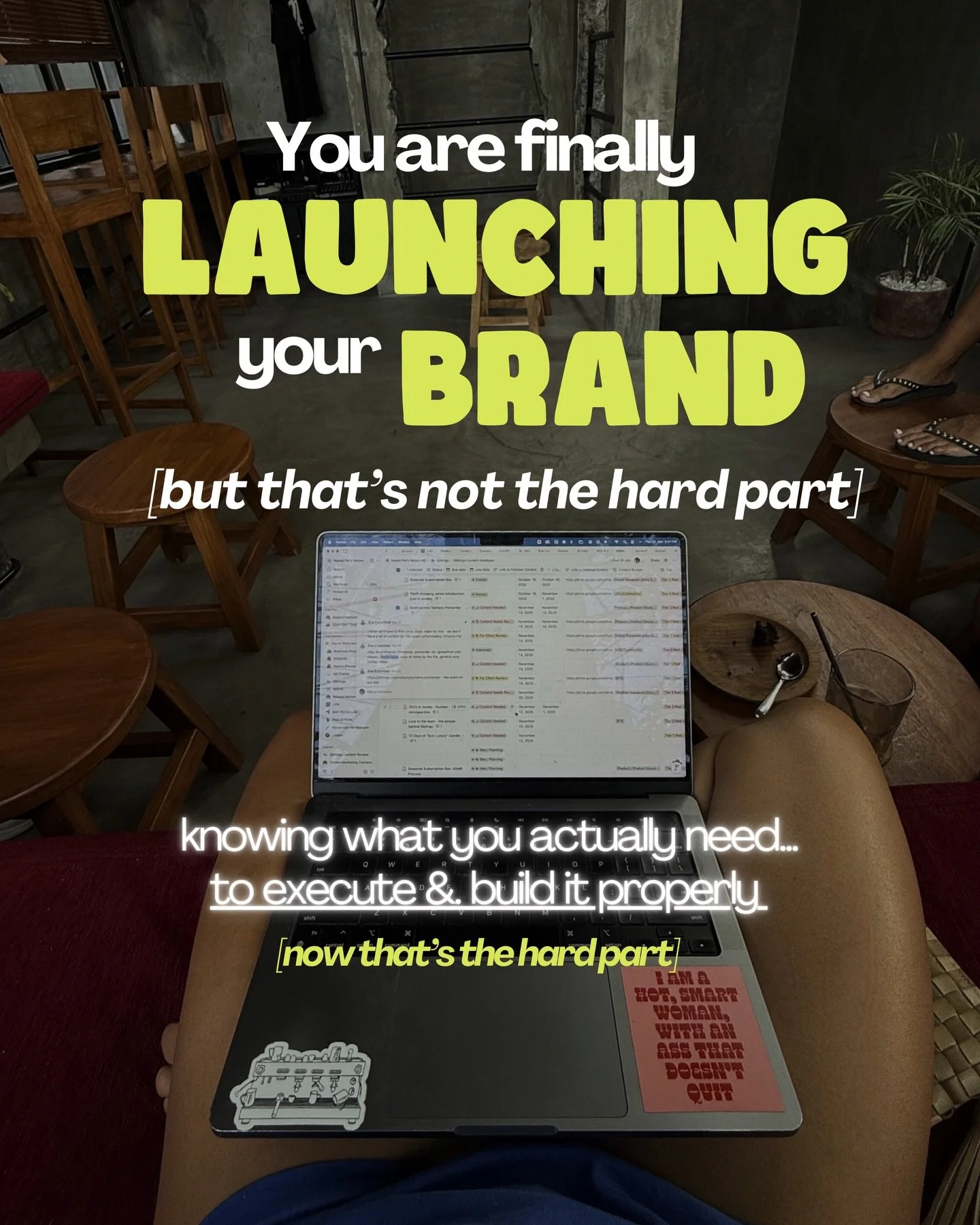 SO YOU&rsquo;RE READY TO LAUNCH?

You&rsquo;ve got your vision. The budget. You&rsquo;re prepared to invest properly in building this brand the right way&hellip;

THE PROBLEM?
👉&nbsp;Finding someone who can actually execute the whole thing without y