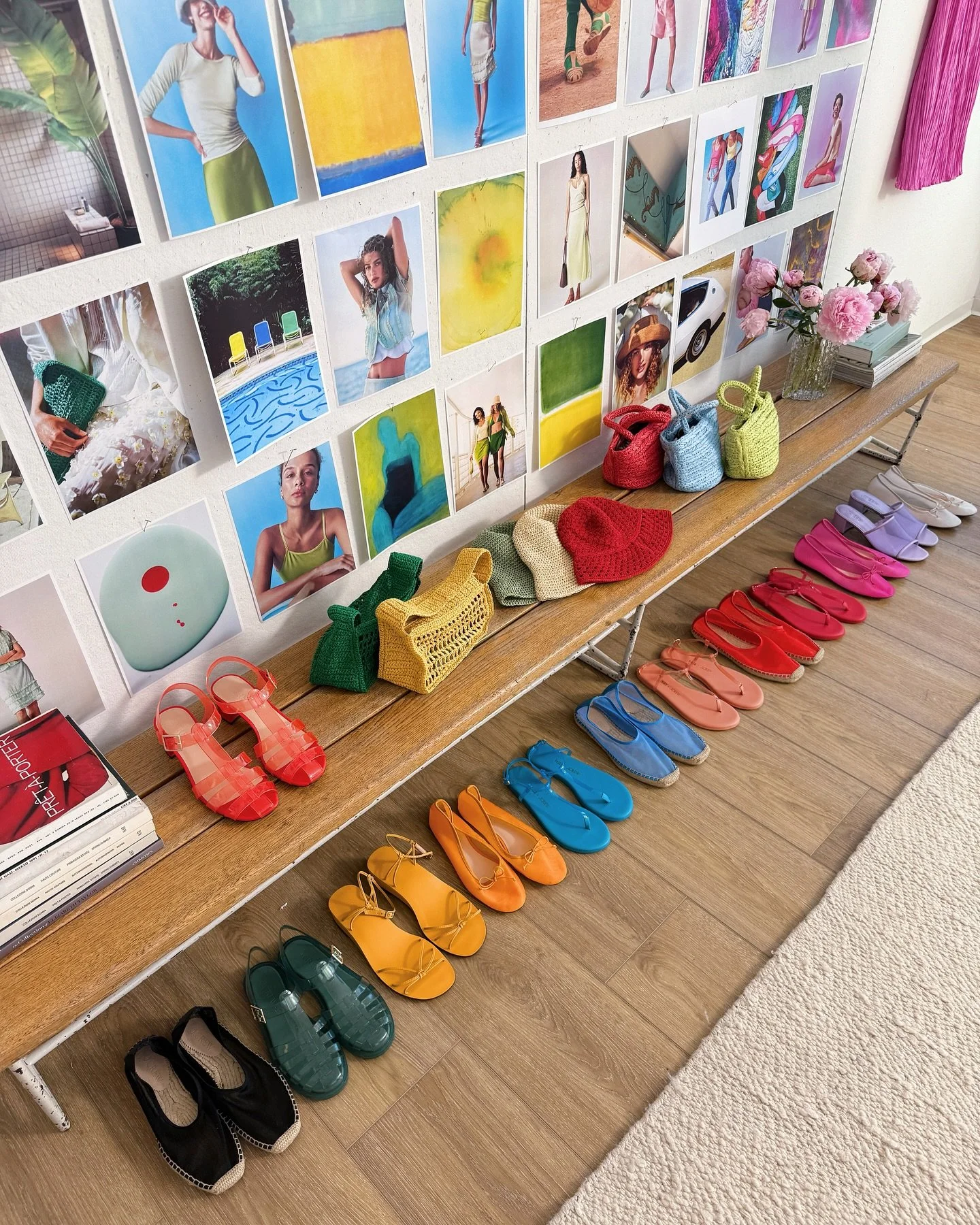 New styling assistant work for my color crushes @olympiamarie, @__rive, &amp; @jcrew 🌈💕