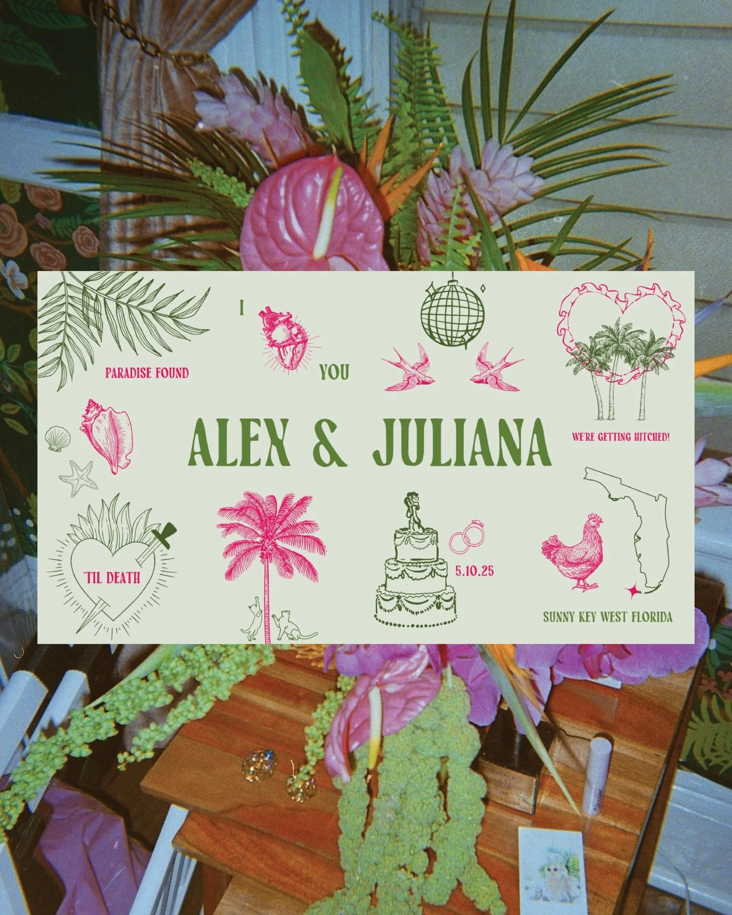 This past year, my partner of 10 years &amp; I got married in sunny Key West, Florida. I spent two years fully planning &amp; designing every aspect of the wedding down to the very last detail.

Concepting &amp; mood boarding came first. Alex &amp; I