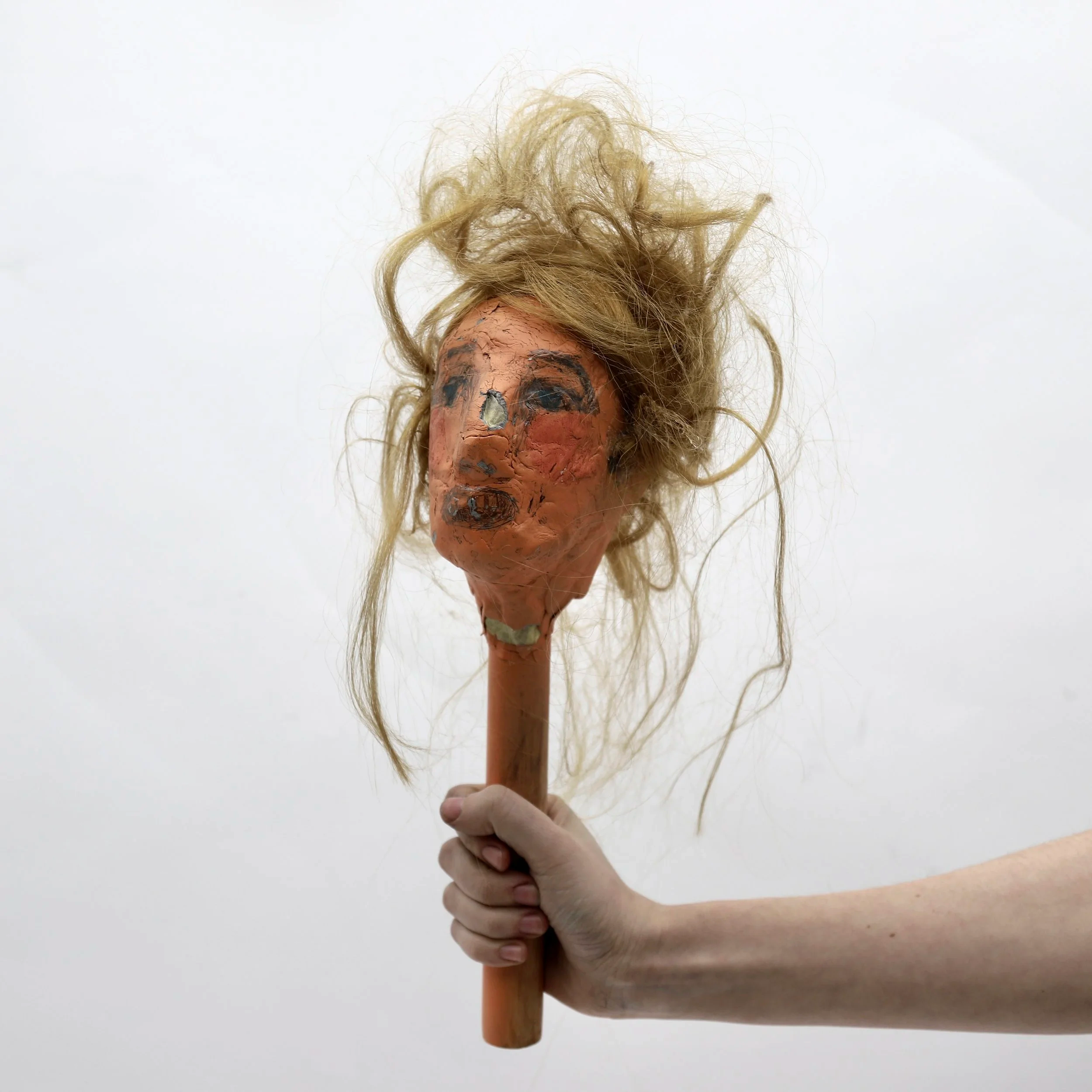 Mother, 2025 

- Acrylic, graphite, clay, hair, papier-mâché
- (tbc)